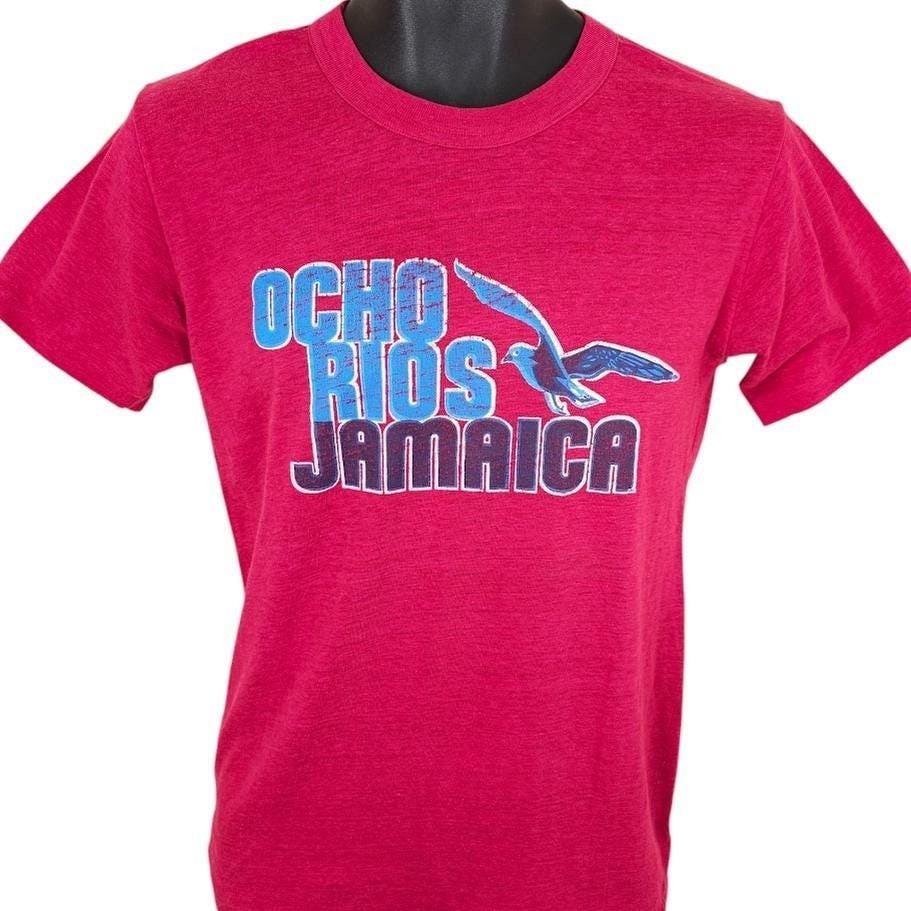 Vintage Vintage Ocho Rios Jamaica T Shirt Mens Size Small Pink 80s Size US S / EU 44-46 / 1 - 1 Thumbnail