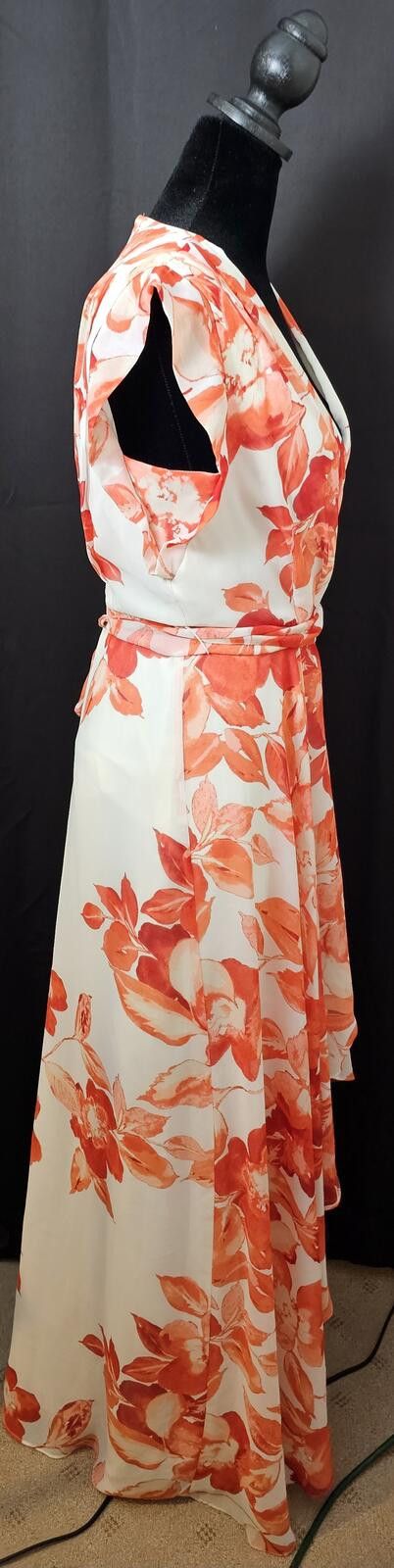 Other Eliza J Dress White & Red Womens Size 6 Floral Size M / US 6-8 / IT 42-44 - 7 Thumbnail