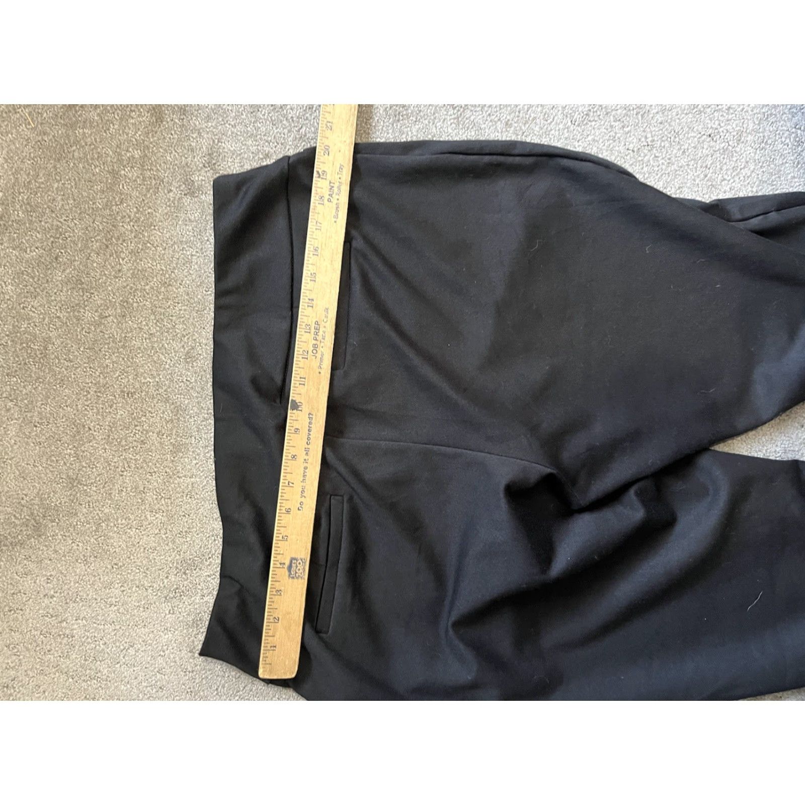 Vintage NY Collection Women's Black Wide-Leg Pull On Pants Petite Size 2XL Ladies Dress Pants Small Inseam 30 in Size 40" / US 18 - 6 Thumbnail