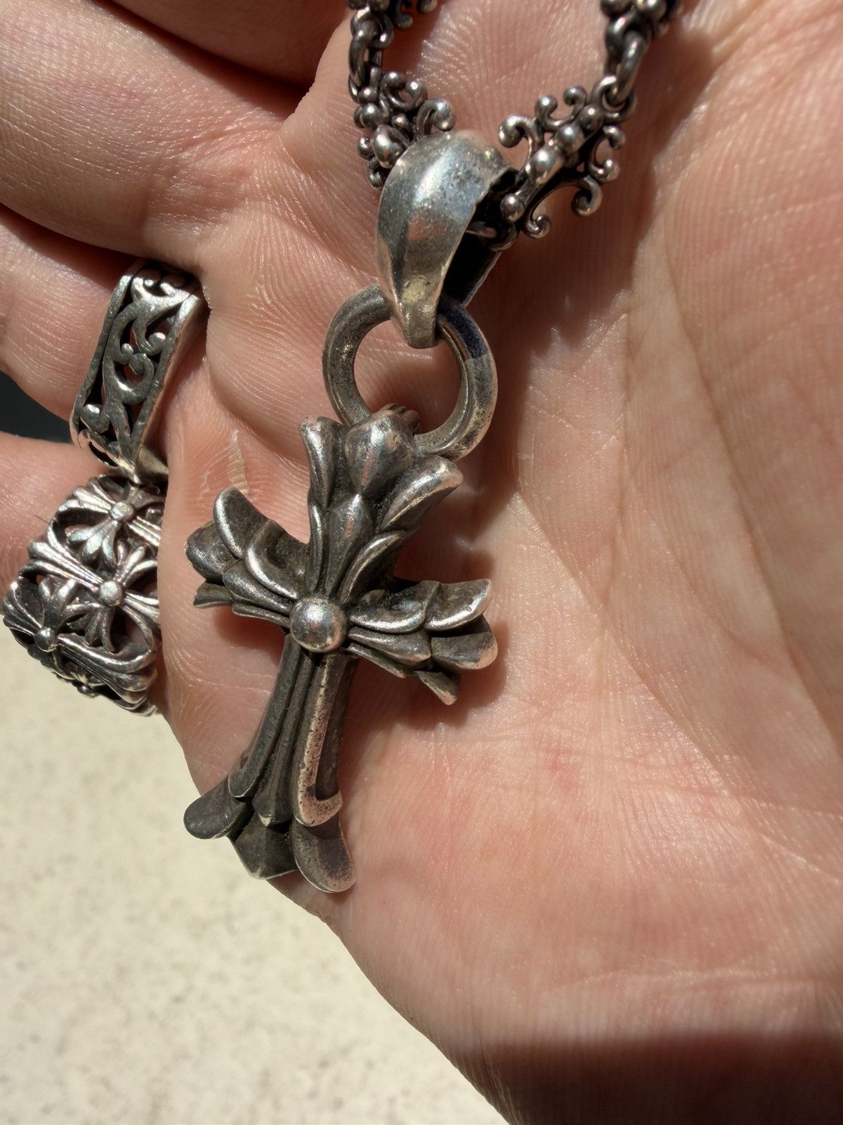 Chrome Hearts Chrome Hearts double cross pendant with Bale Size ONE SIZE - 2 Thumbnail