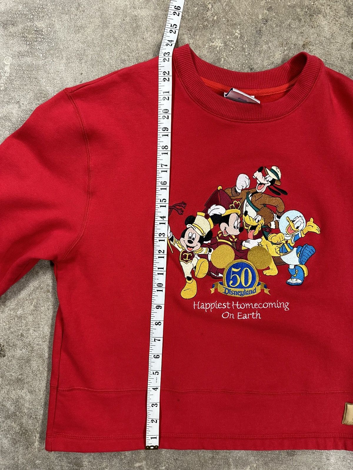 Disney Crazy Y2K Disneyland 50th Anniversary Sweatshirt Size M / US 6-8 / IT 42-44 - 11 Thumbnail