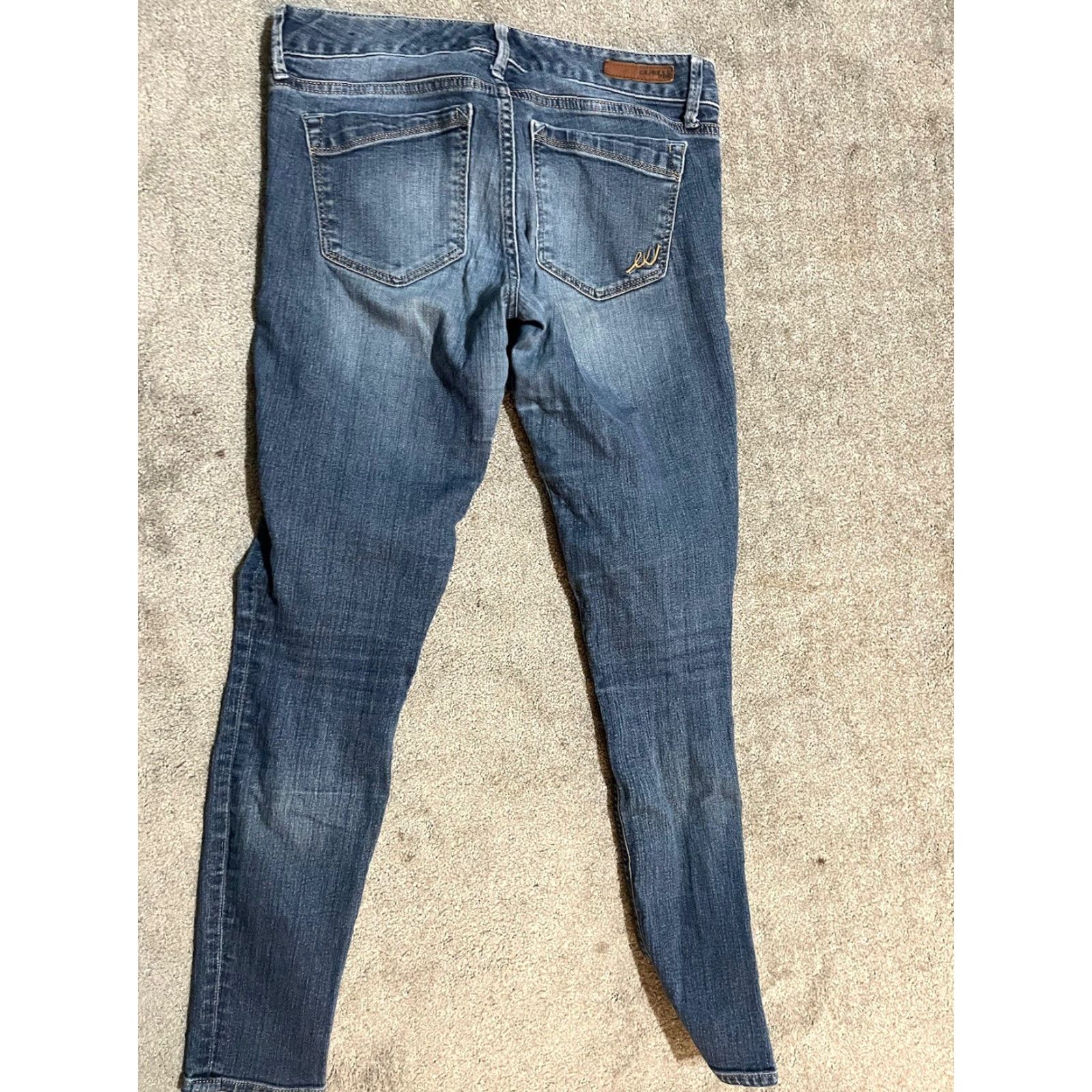 Express Express Jean Legging Blue Mid Rise Regular Fit Women's Size 6 Cotton Blend Ankle 5-Pocket Size 28" / US 6 / IT 42 - 3 Thumbnail