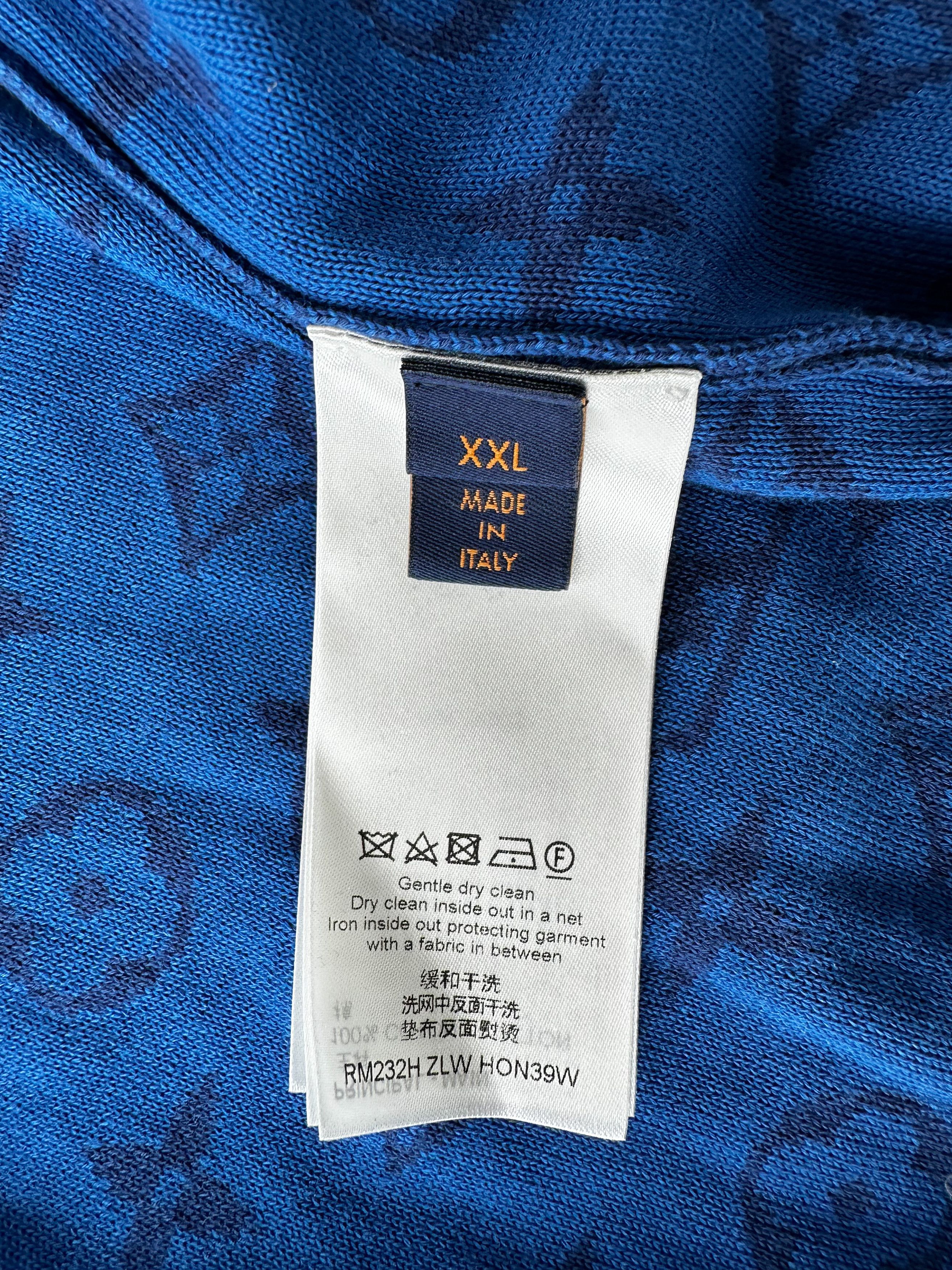 Louis Vuitton × Yayoi Kusama Louis Vuitton Yayoi Kusama Blue Monogram Cardigan Size US XXL / EU 58 / 5 - 4 Thumbnail
