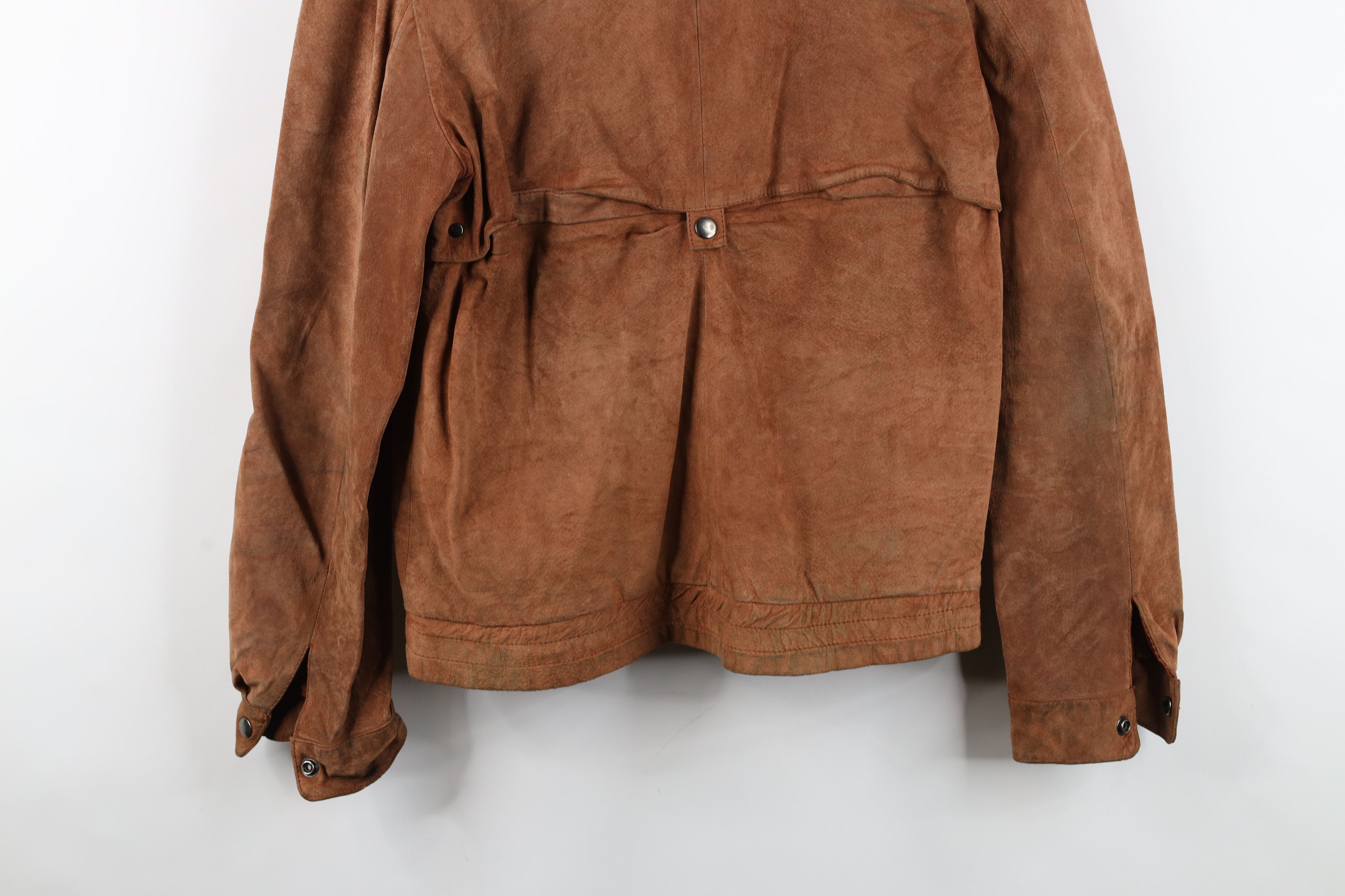 Vintage Vintage 70s Streetwear Suede Leather Full Zip Bomber Jacket Size US XXL / EU 58 / 5 - 16 Thumbnail