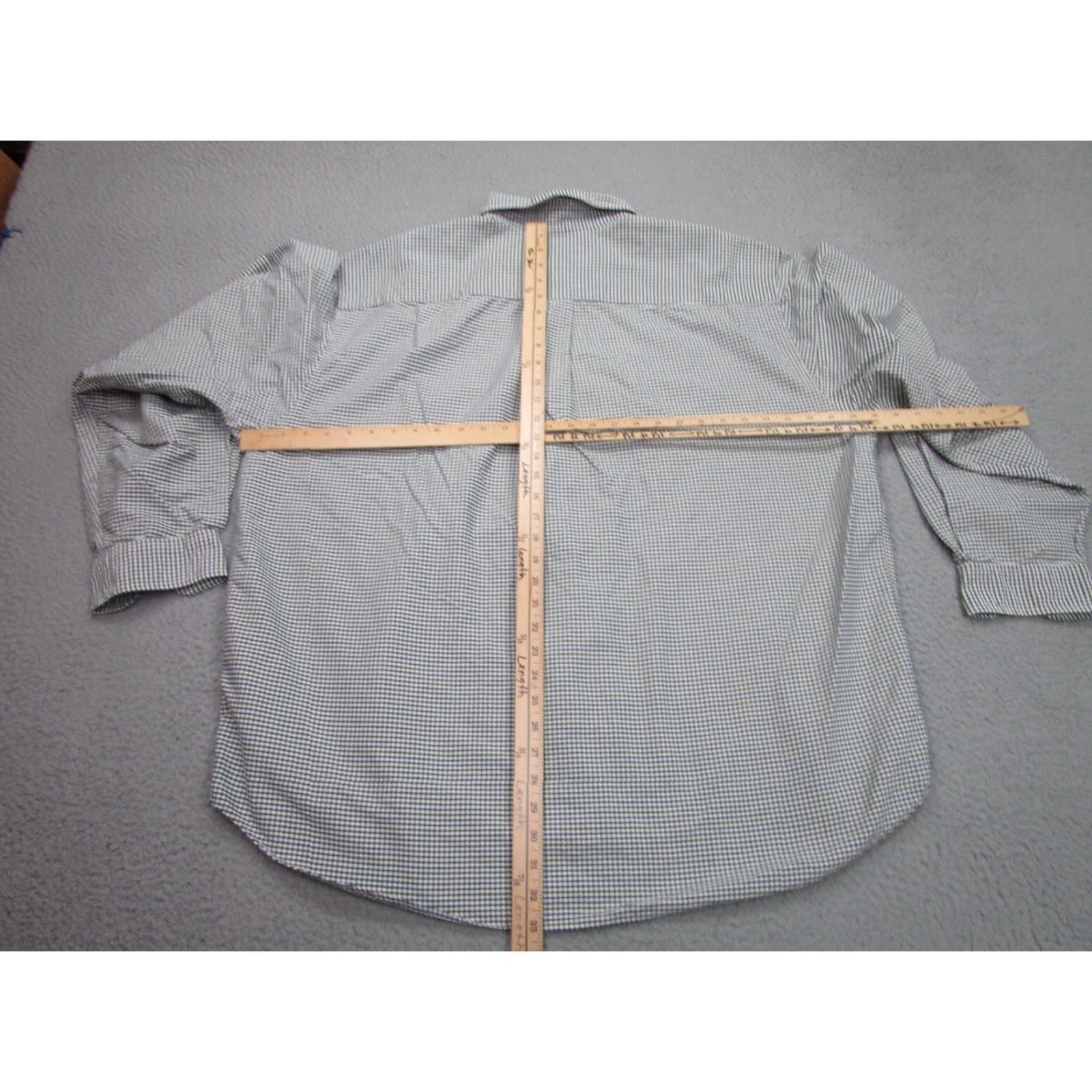 Abercrombie & Fitch VINTAGE Abercrombie & Fitch Shirt Mens XL Blue Green Oversized y2k 2000s Button-Up Collared Long Sleeve Check Cotton Size US XL / EU 56 / 4 - 7 Thumbnail