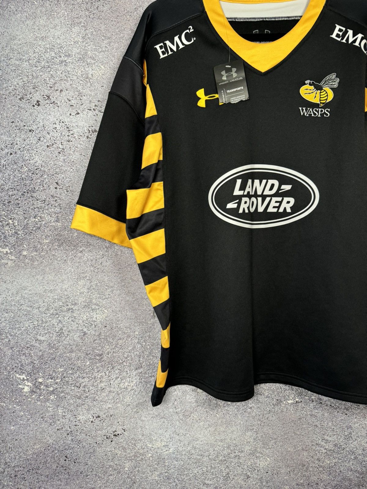 Under Armour Wasps Rugby Shirt XL Home 2015/16 Under Armour Jersey Size US XL / EU 56 / 4 - 4 Thumbnail