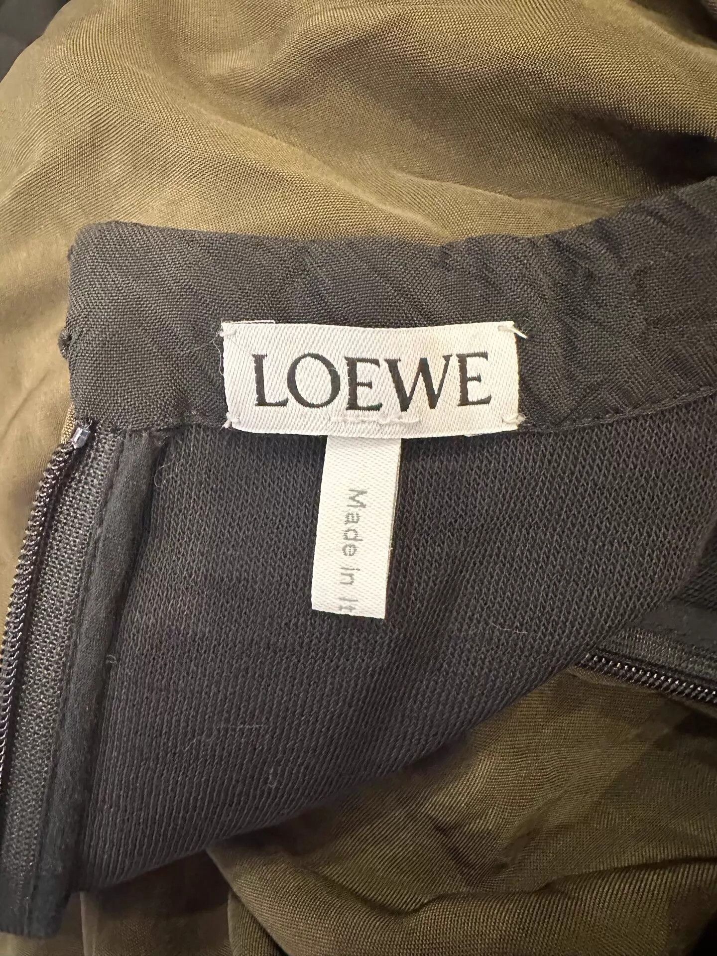 Loewe Loewe Women's Green Black Colorblocked Long Dress FR 38 Size XS / US 0-2 / IT 36-38 - 4 Thumbnail