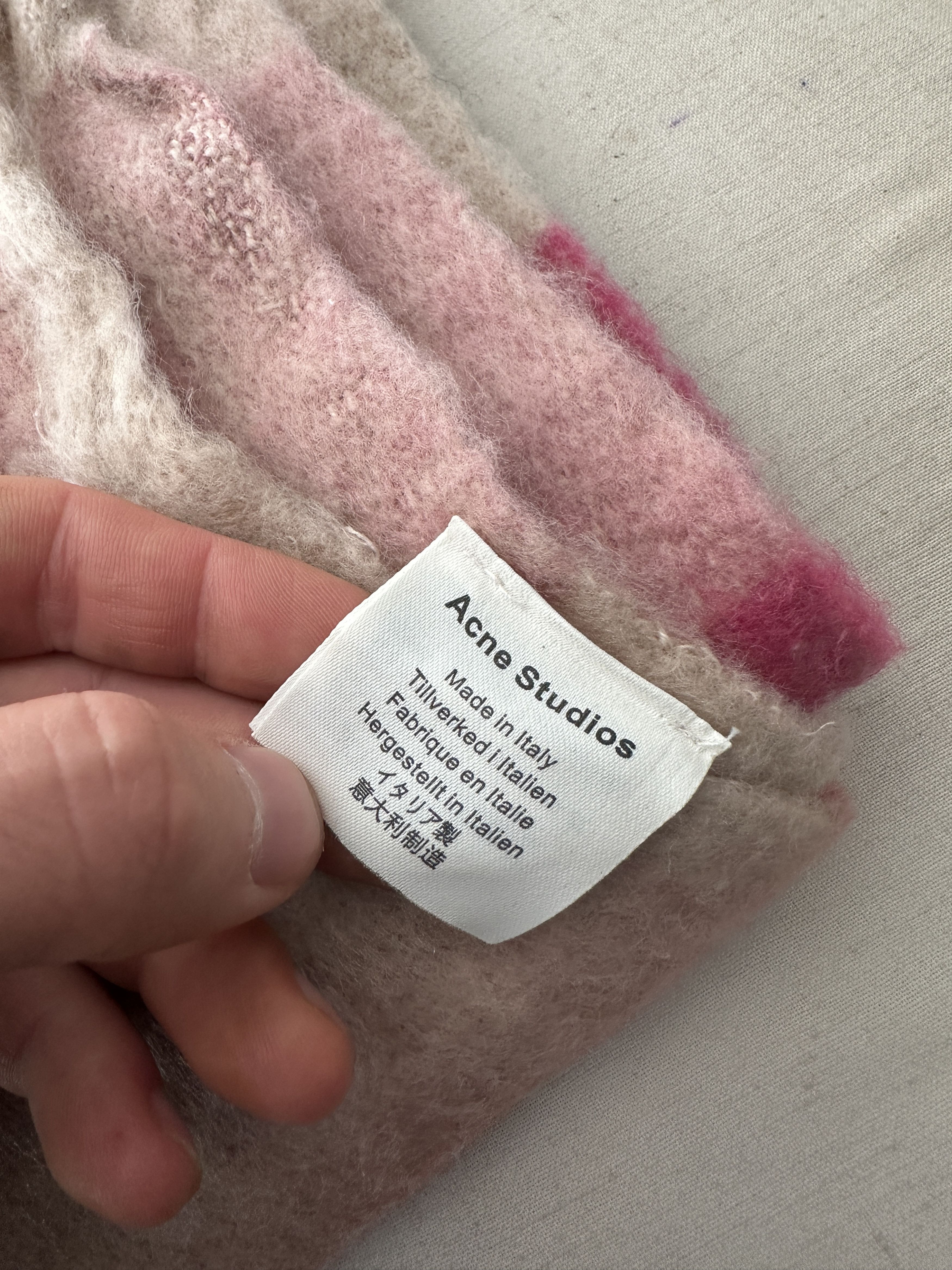 Acne Studios Acne Studios Multicolor Alpaca Wool Blend Oversized Scarf Size ONE SIZE - 7 Thumbnail