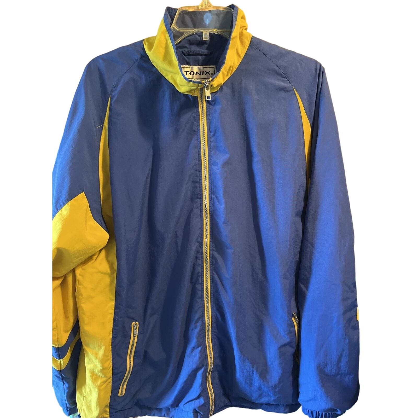 Other Tonix Blue Warm Up Track Jacket Men’s Size L Vintage Yellow Size US L / EU 52-54 / 3 - 1 Thumbnail