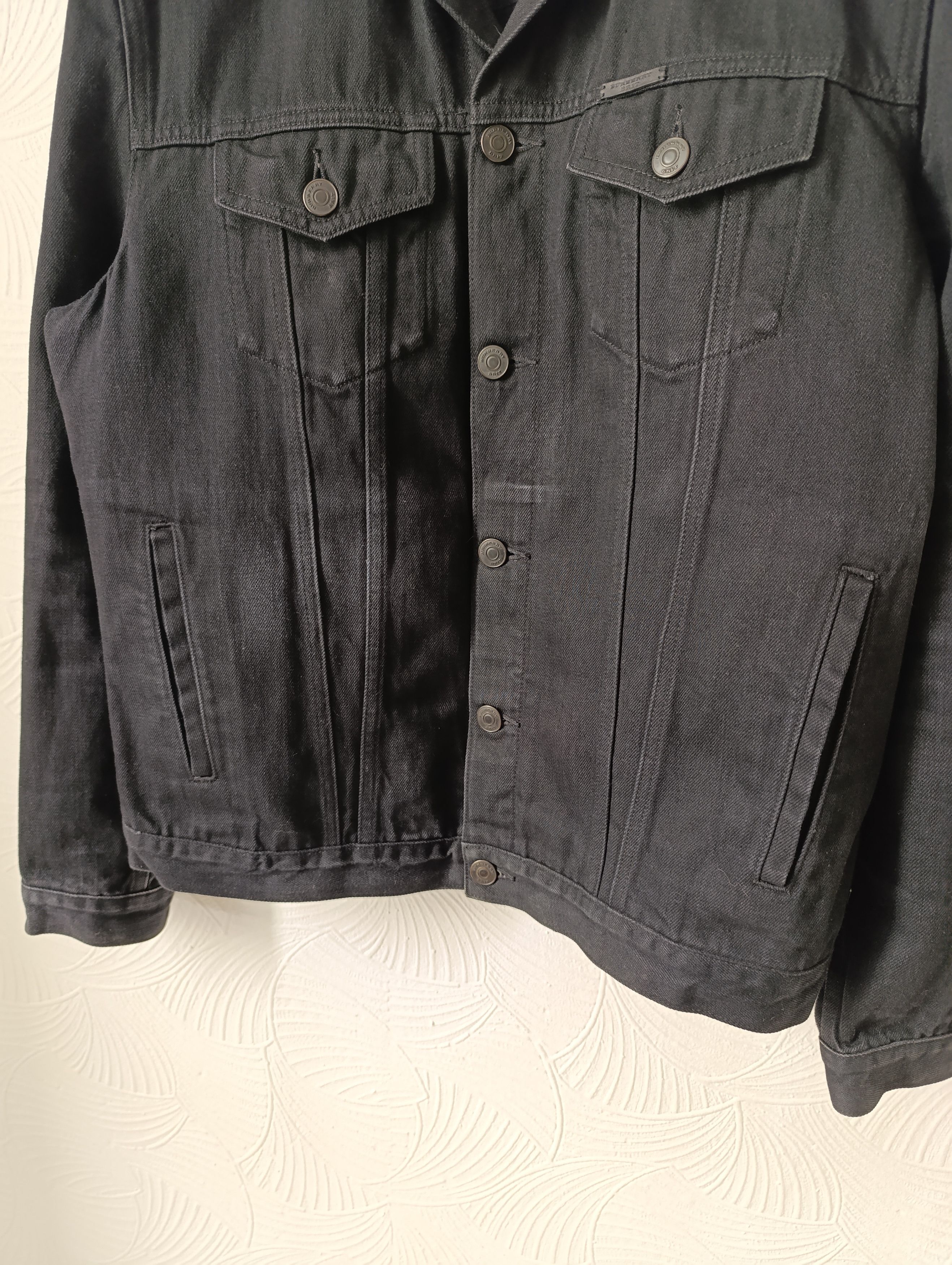 Burberry BURBERRY BRIT SKIPPER TRIM FIT DENIM JACKET LEATHER COLLAR Size US XL / EU 56 / 4 - 6 Thumbnail