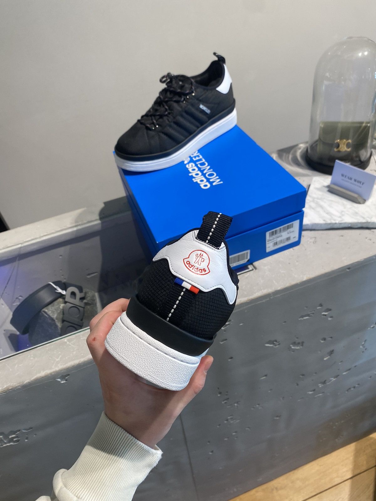 Adidas  Goretex  Moncler BNWT Moncler x Adidas Campus Sneaker | Grailed