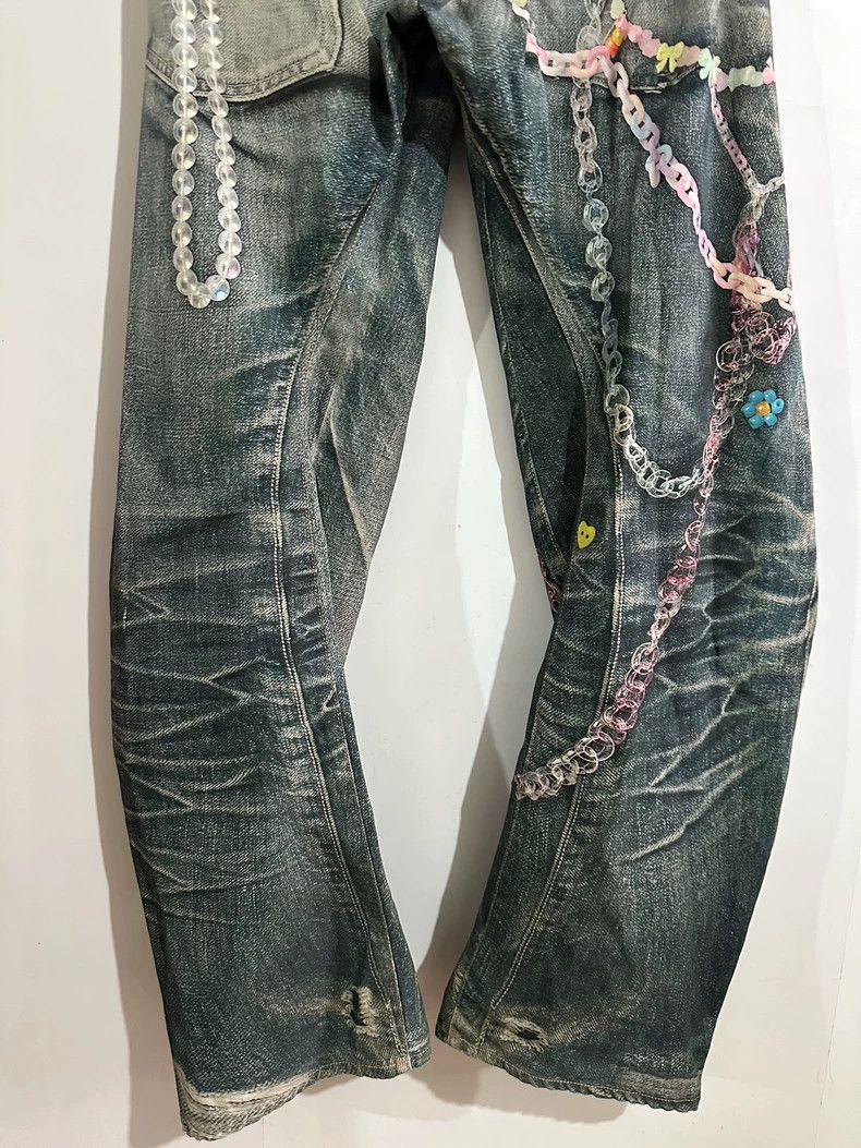 Acne Studios Acne Studios Candy chain 3D printed loose curved knife jea Size US 28 / EU 44 - 6 Thumbnail