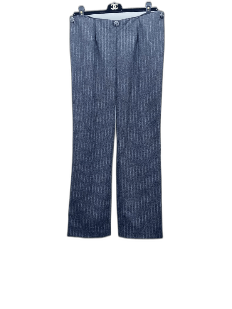 Chanel Chanel Wool Trousers with Silk Lining-yf Size US 38 / EU 54 - 1 Thumbnail