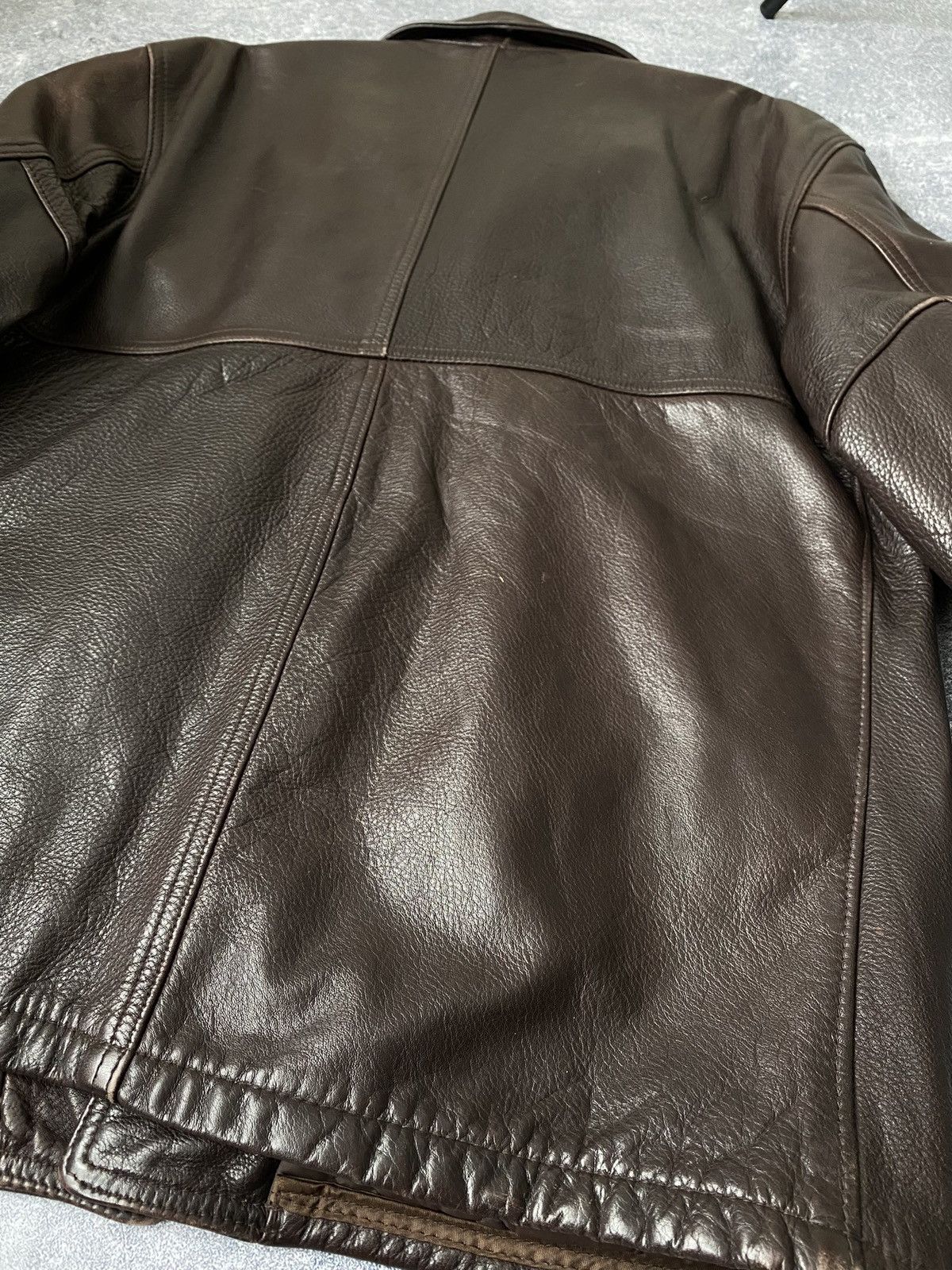 Avirex × Schott Vintage Schott Leather Motorcycle Jacket Size US L / EU 52-54 / 3 - 15 Thumbnail