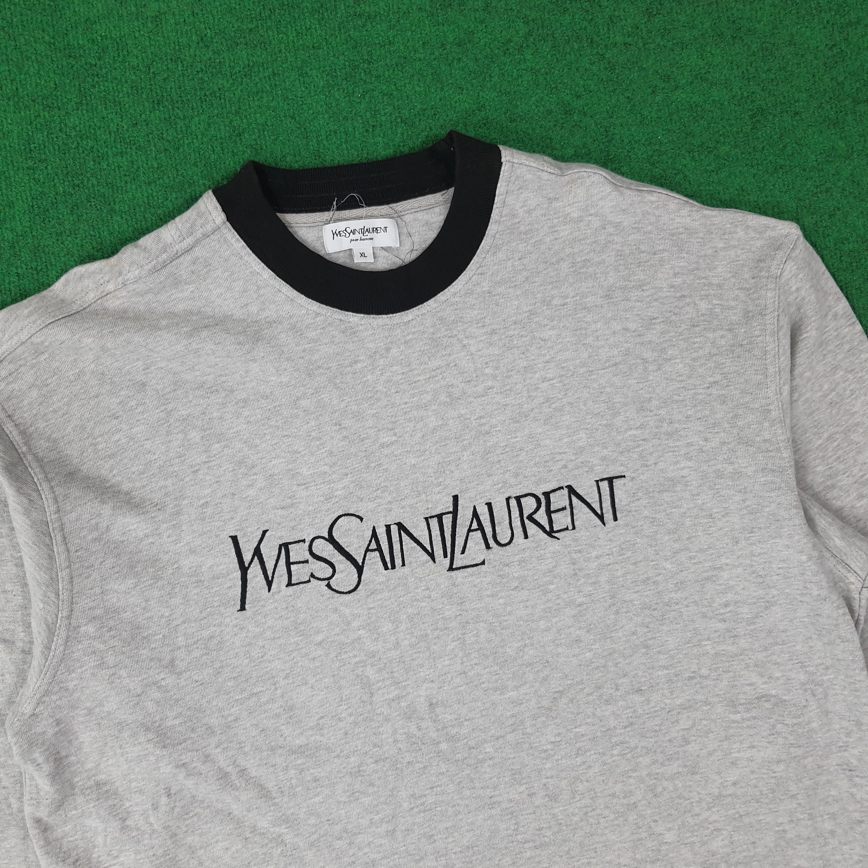 Yves Saint Laurent Vintage YSL Yves Saint Laurent Luxury Brand Tshirt C223N75 Size US XL / EU 56 / 4 - 2 Thumbnail