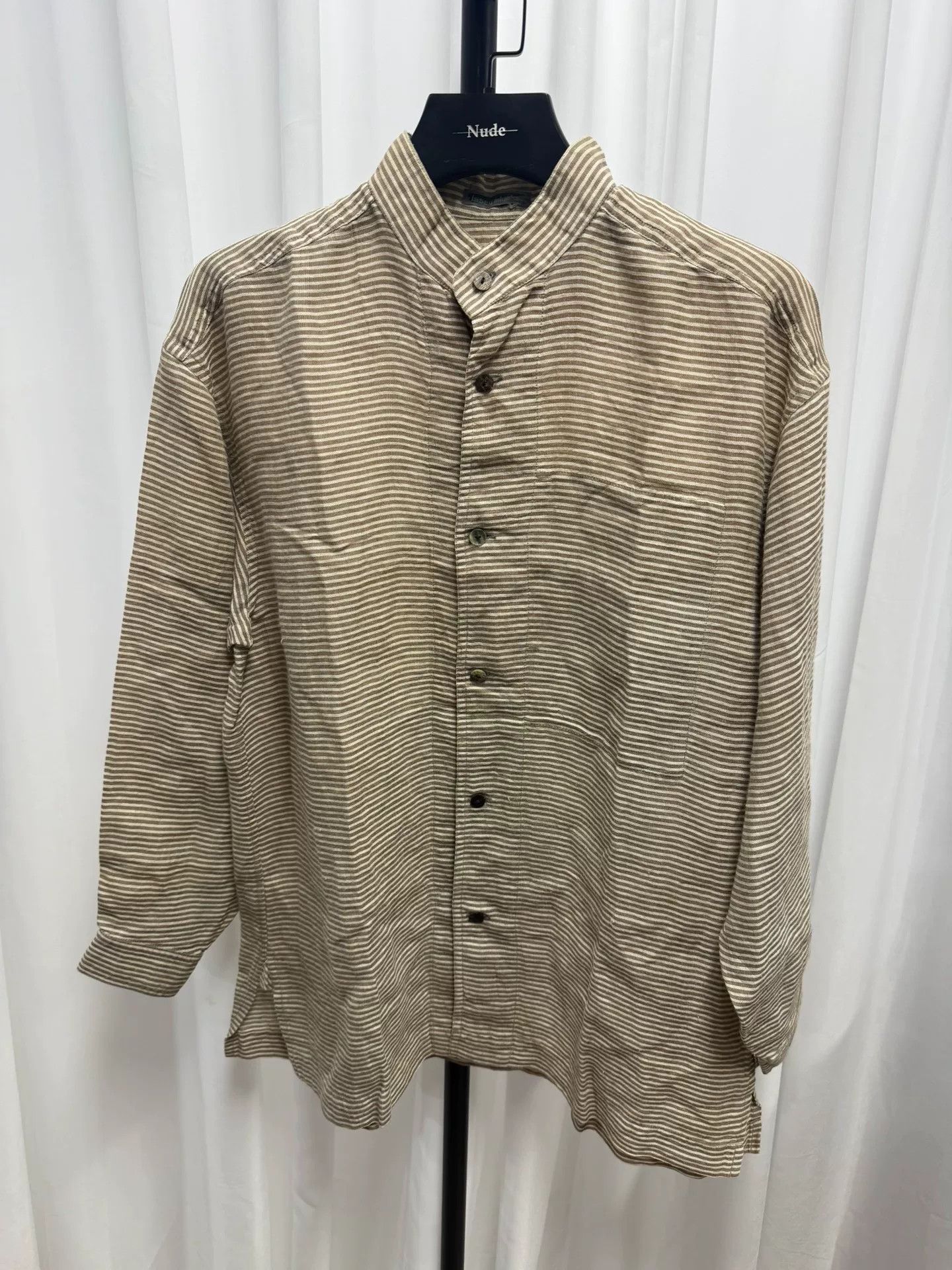 Issey Miyake Issey Miyake Striped Linen Shirt Size US M / EU 48-50 / 2 - 1 Thumbnail