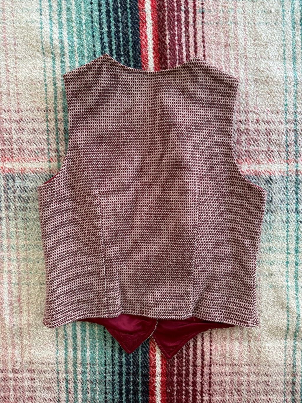 Sears 60s Women's Sears Red & White Vest Juniors 7 Size S / US 4 / IT 40 - 3 Thumbnail