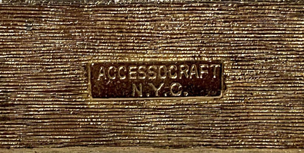 Designer Accessocraft NYC Gold Tone Black and White Enamel Belt Size ONE SIZE - 6 Thumbnail