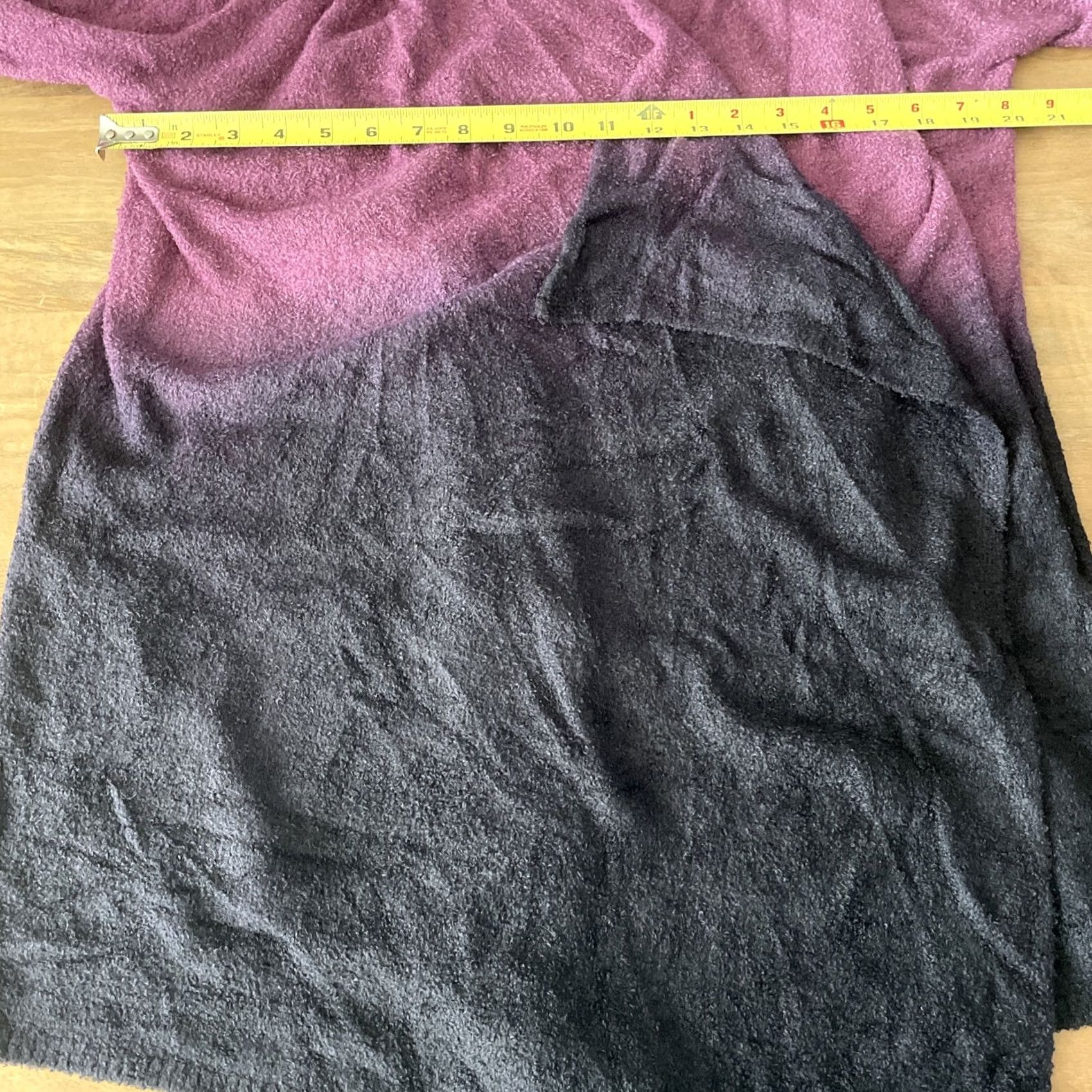 Vintage Barefoot Dreams Cozychic Lite Wrap Sweater Purple Ombre Long Sleeve Size S/M Size S / US 4 / IT 40 - 7 Thumbnail