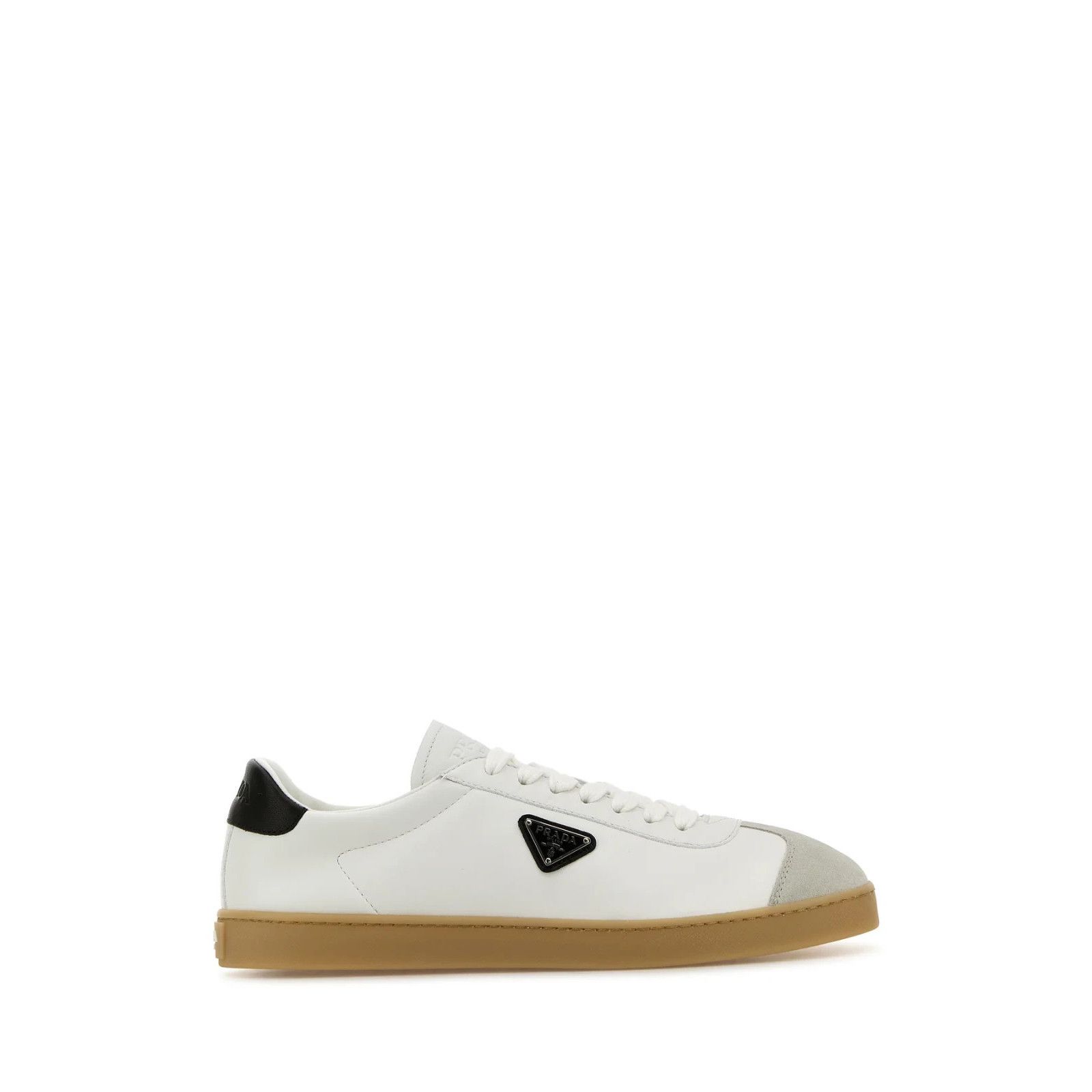 PRADA White Leather Sneakers New And Authentic (Men's size:1