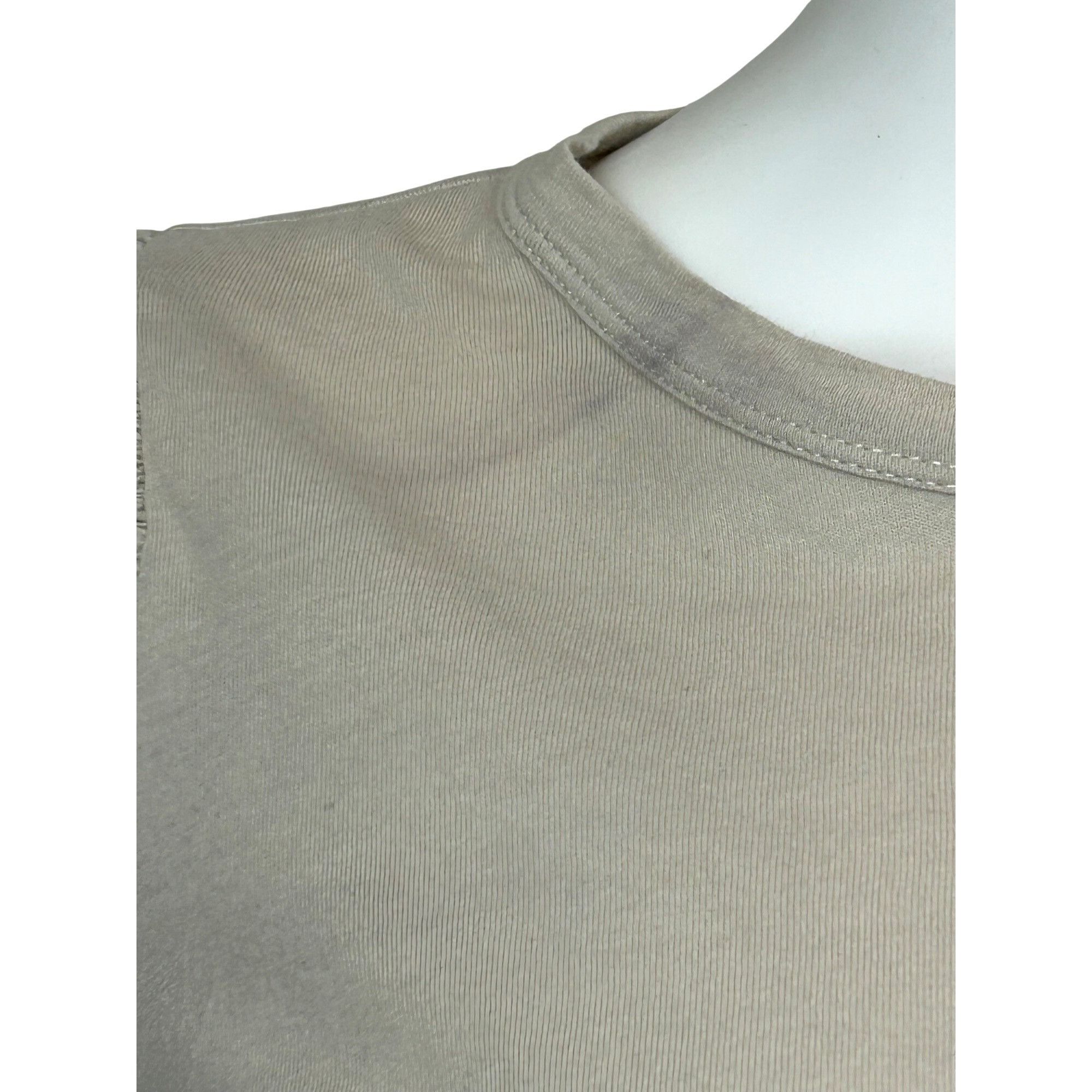 H&M H&M Women Top M Beige Round Neck Short Voluminous Balloon Sl Size M / US 6-8 / IT 42-44 - 6 Thumbnail