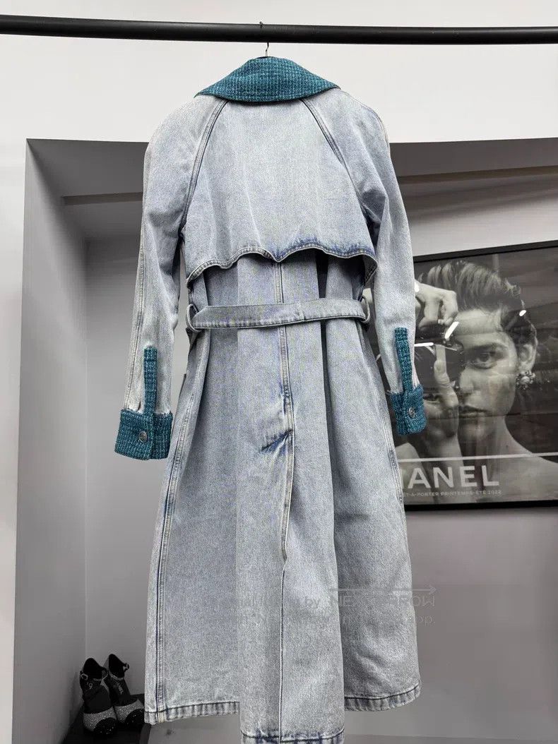 Chanel Chanel Denim stitched tweed windbreaker jacket Size XXS / US 00 / IT 34 - 3 Thumbnail