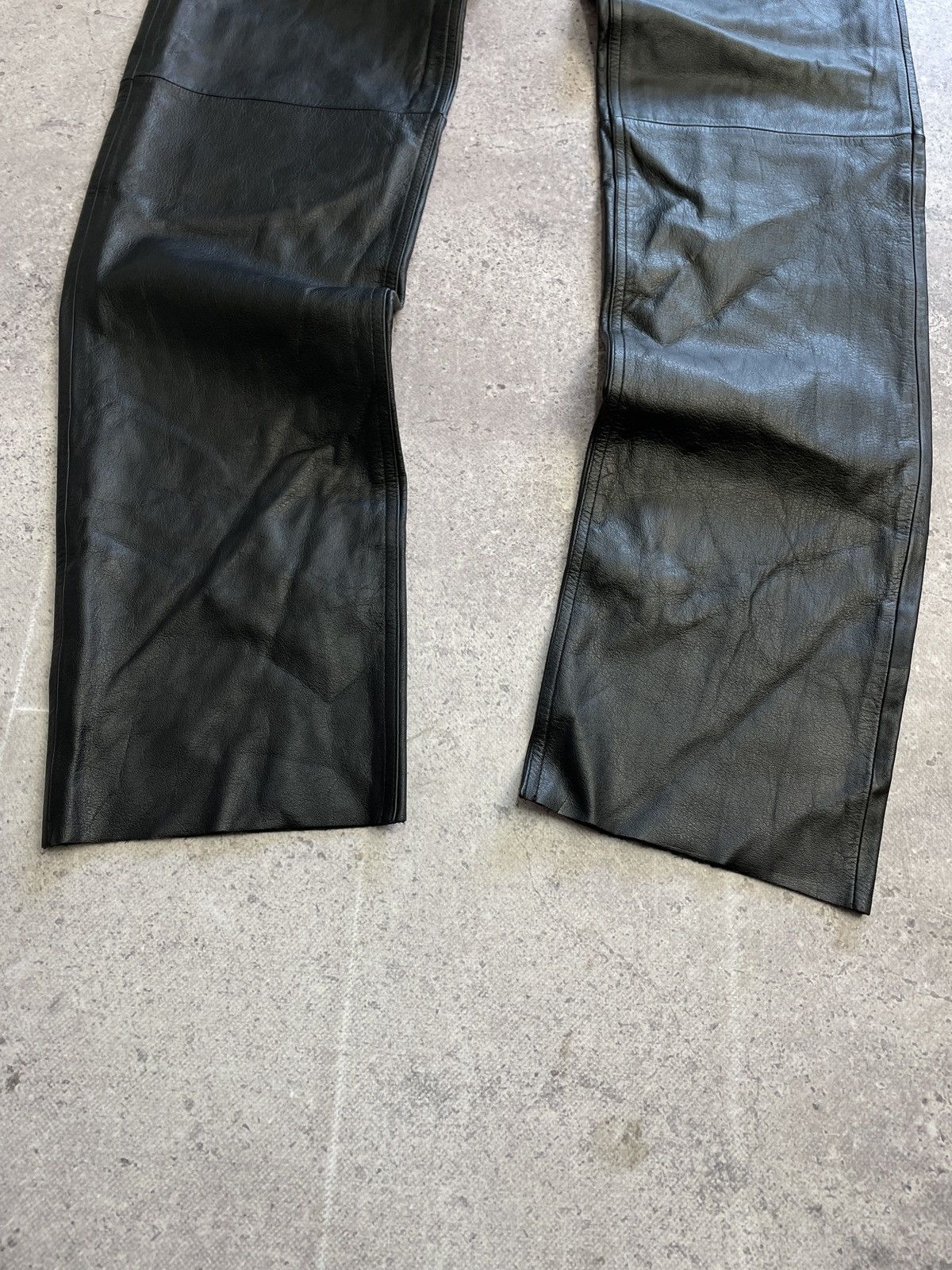 Leather × Vintage Vintage IXS Leather Pants Black Riding Y2K Archival Size US 31 - 7 Thumbnail