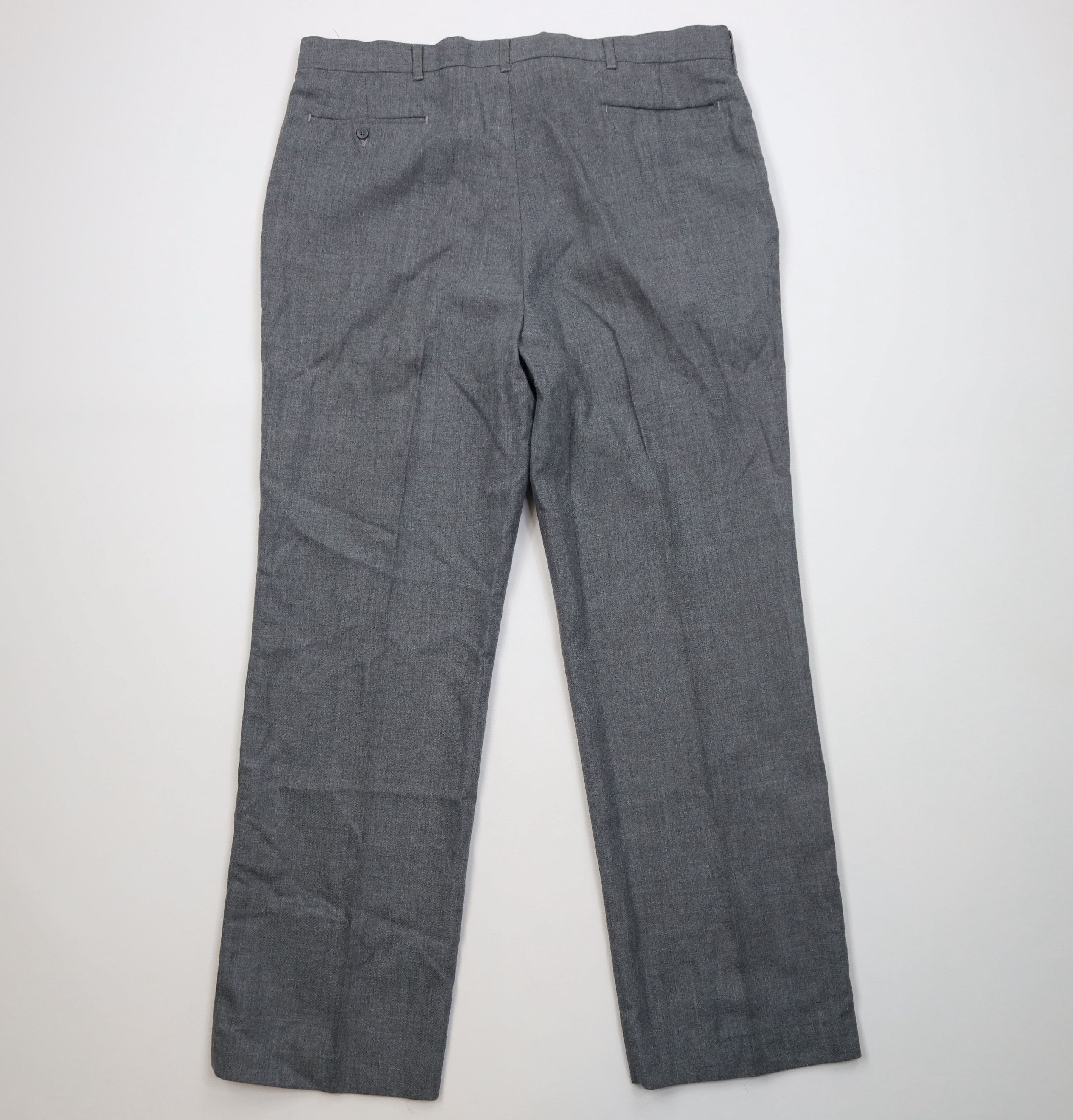 Vintage Vintage 70s Streetwear Gabardine Wide Leg Chino Pants Gray Size US 38 / EU 54 - 10 Thumbnail