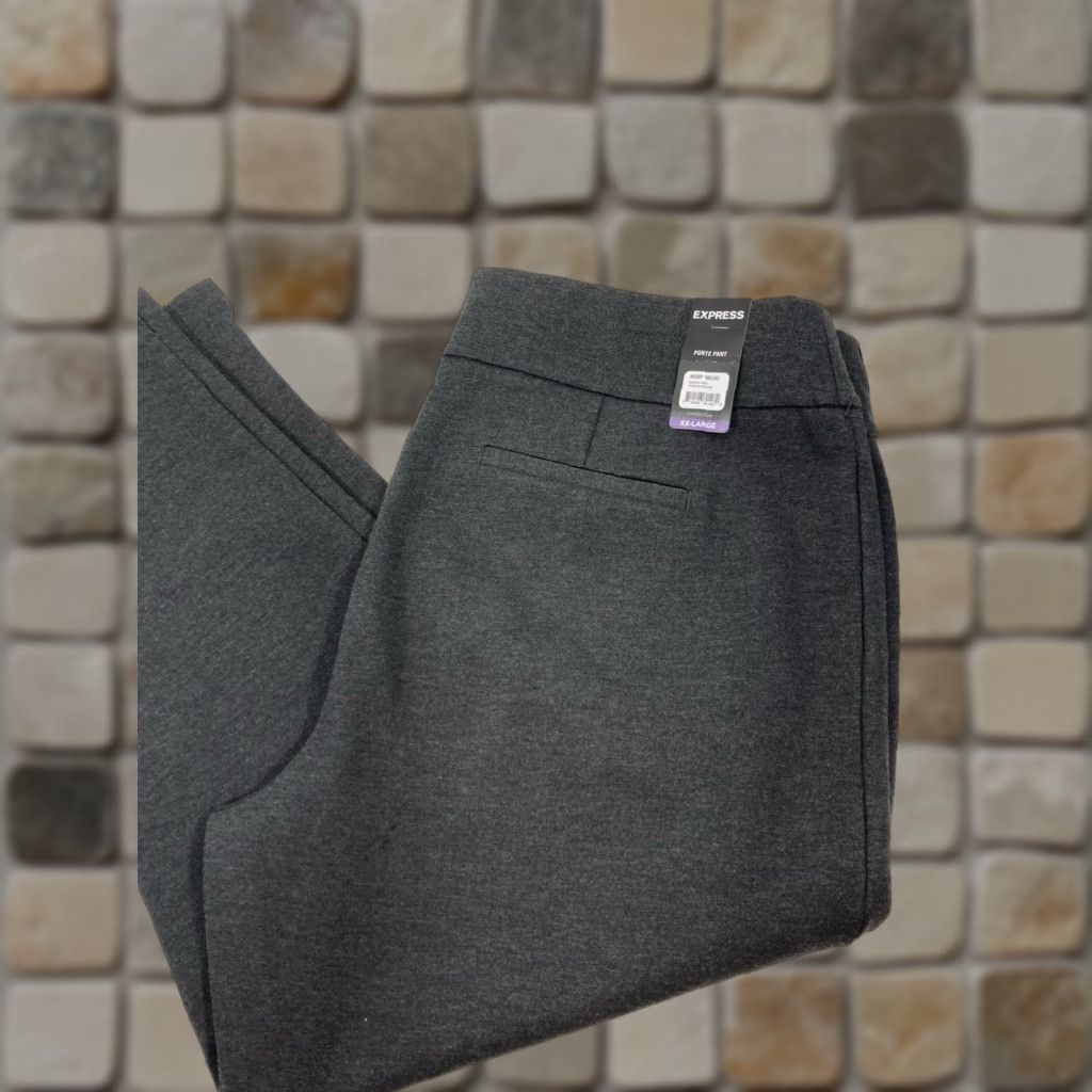 Express Express Ponte Pants Women 2XL 2XL 42X27 Charcoal Gray Stretch NWT Leggings Pants Women Grey Ponte Stretch Khakis NWT Size 40" / US 18 - 1 Thumbnail