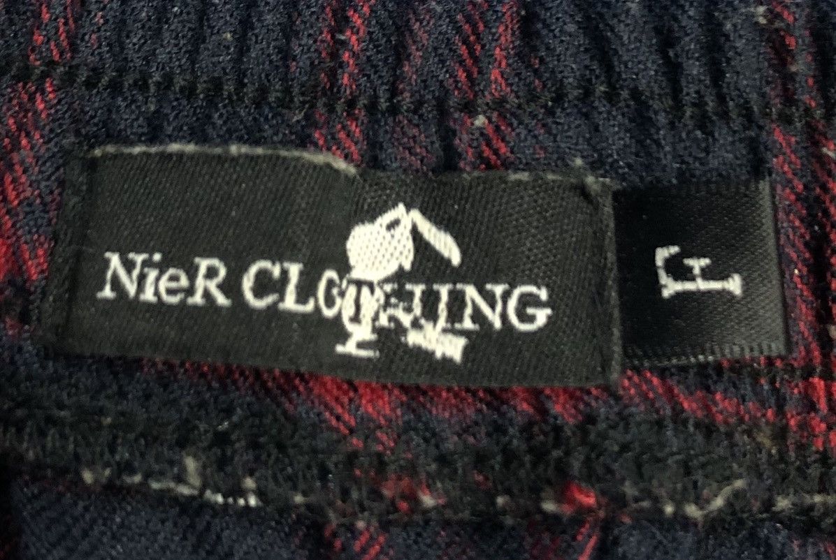 If Six Was Nine NieR Clothing Drop-Crotch Tartan Pants Red & Black Checkered Size 24" / US 00 / IT 34 - 13 Thumbnail