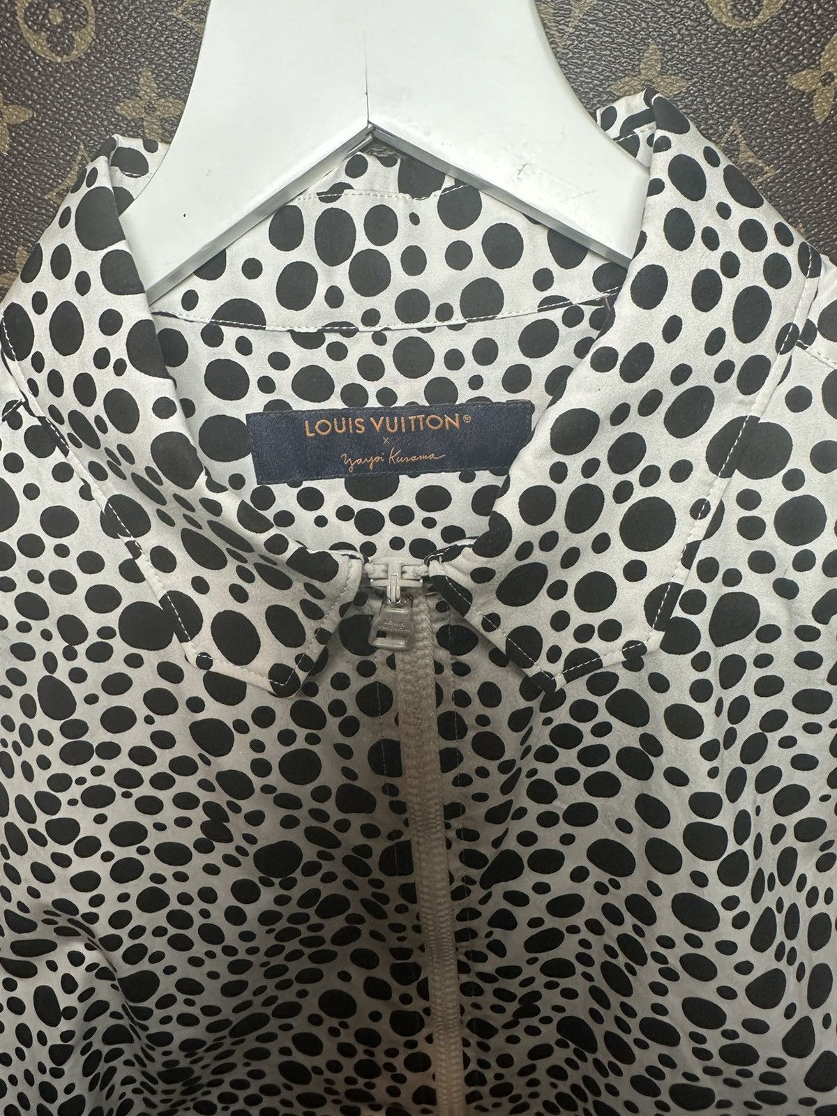 Louis Vuitton × Yayoi Kusama Infinity Dots Zip Up Long Sleeve Shirt Size US S / EU 44-46 / 1 - 4 Thumbnail