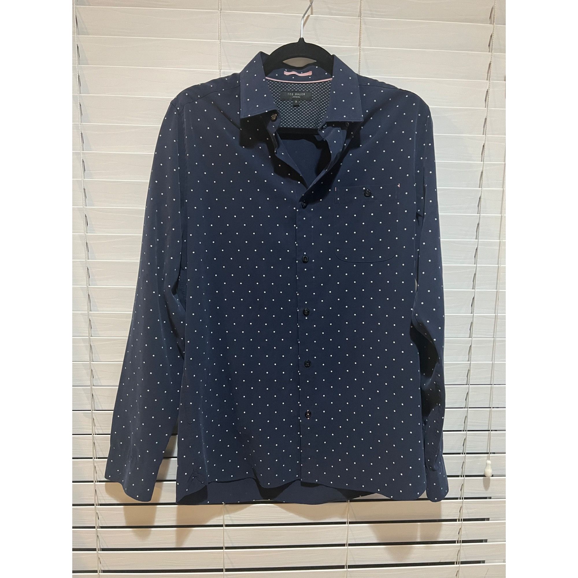 Ted Baker Ted Baker Polka Dot Long Sleeve Button Up Shirt - Size 3/S Size US S / EU 44-46 / 1 - 1 Thumbnail