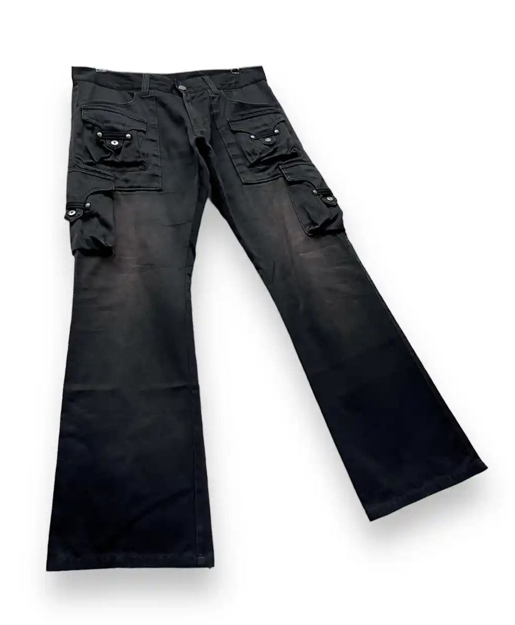 Tornado Mart Vintage TORNADO MART Rusty Black Bush Cargo Minimalist Flare Size US 32 / EU 48 - 5 Thumbnail