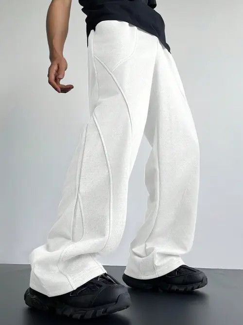 Japanese Brand × Vintage Casual Loose fit Wide Y2k Sweatpants Size US 34 / EU 50 - 1 Thumbnail