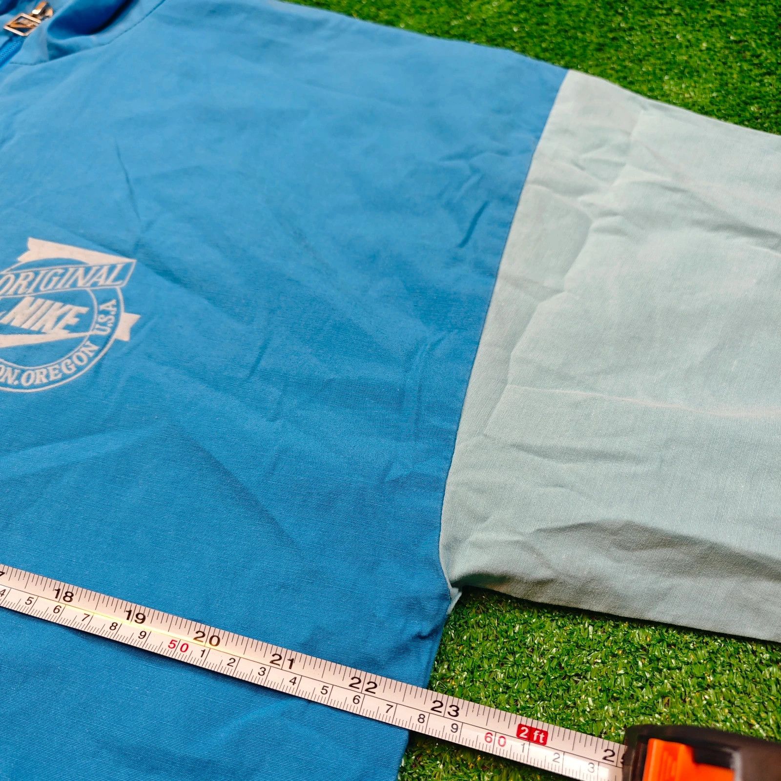 Nike × Vintage 80's Nike windbreaker jacket mens Medium zip blue vintage Size US M / EU 48-50 / 2 - 10 Thumbnail