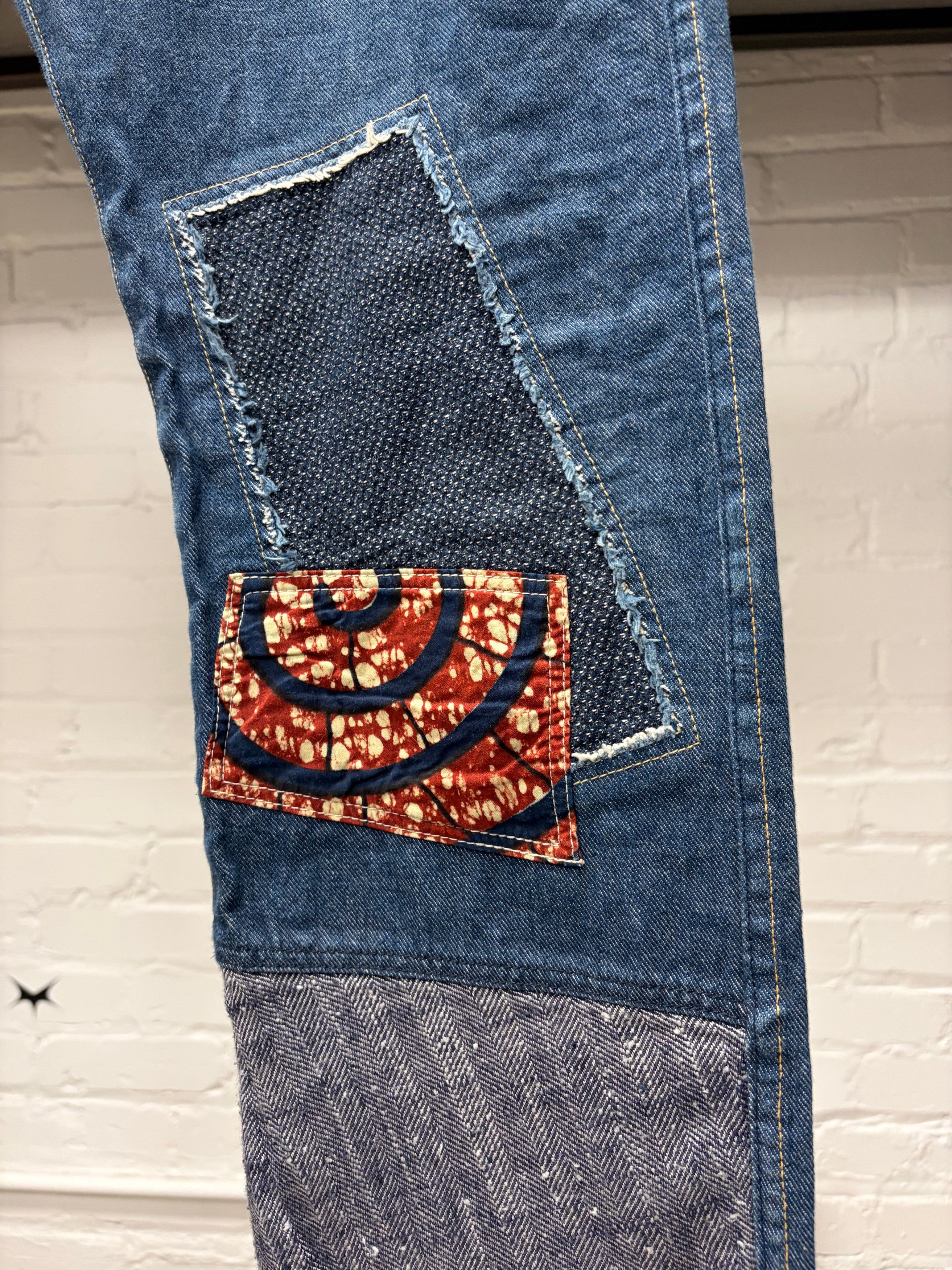 Junya Watanabe 2015 Junya Watanabe Patchwork Denim Size US 32 / EU 48 - 2 Thumbnail