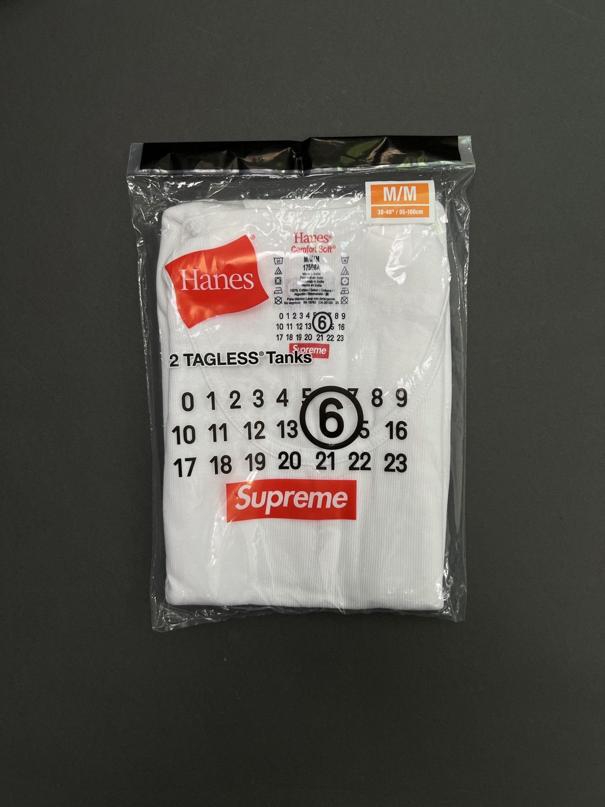 Maison Margiela × Supreme Supreme Maison Margiela MM6 Tagless Tank Top Size US M / EU 48-50 / 2 - 3 Thumbnail