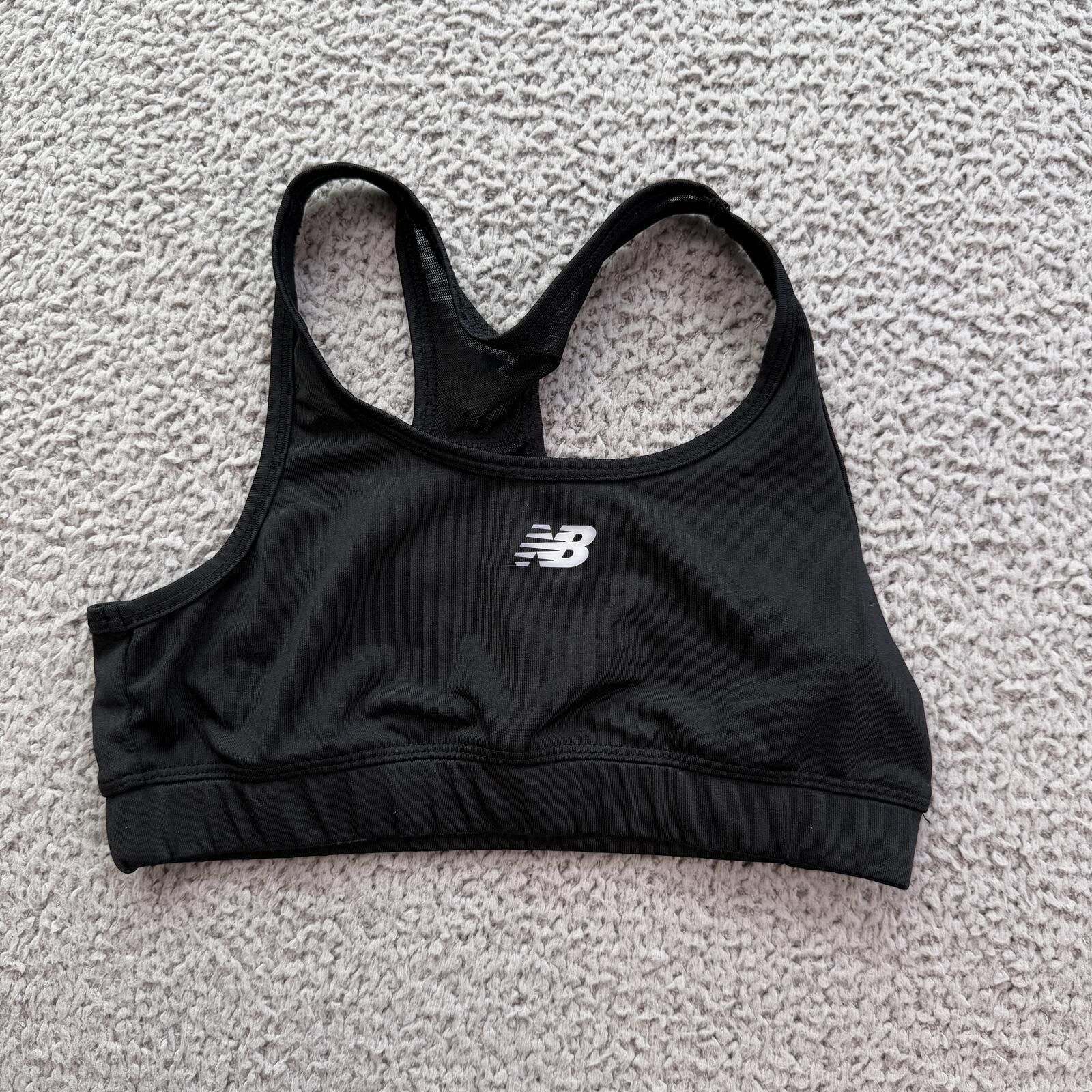 New Balance New Balance Black Racerback Sports Bra Women’s Medium Size ONE SIZE - 1 Thumbnail