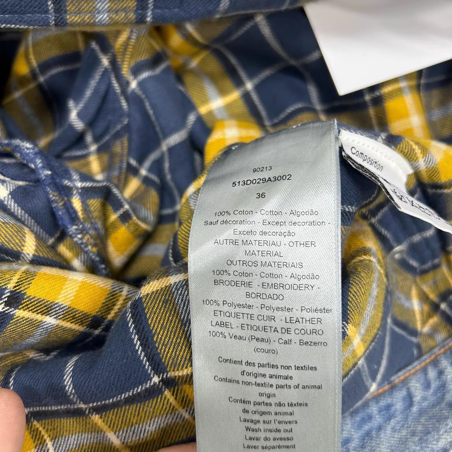 Dior Dior 25ss Slogan Logo Back Leather Tag Jeans 36 99 Size US 36 / EU 52 - 5 Thumbnail