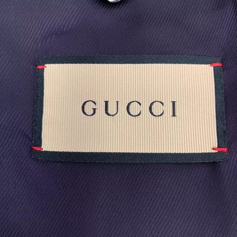 Gucci Gucci Dark blue logo embossed dark pattern full print cow l Size US M / EU 48-50 / 2 - 6 Thumbnail
