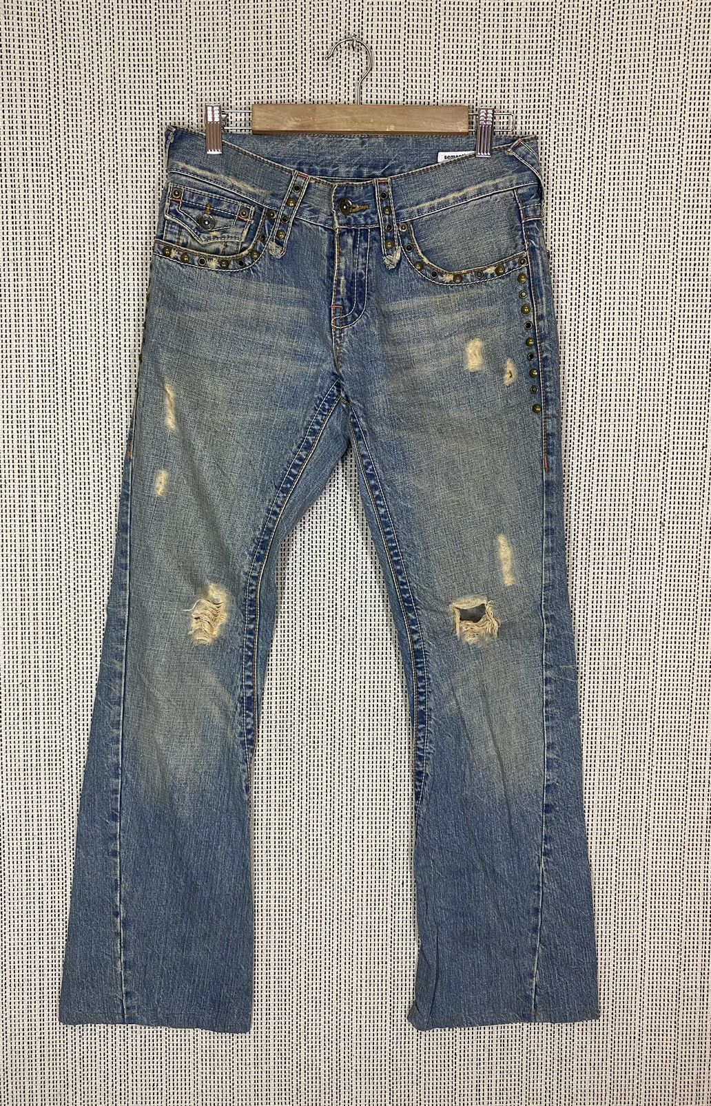 If Six Was Nine × Seditionaries × semanticdesign ‼️SEMANTIC DESIGN FLARED DENIM destroy‼️ Size US 31 - 1 Thumbnail