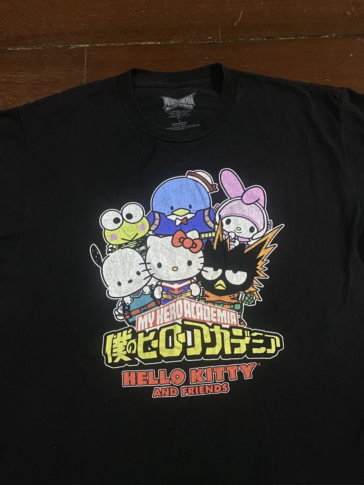 Anime MY HERO ACADEMIA x HELLO KITTY AND FRIEND Anime Cartoon Tee Size US L / EU 52-54 / 3 - 1 Thumbnail