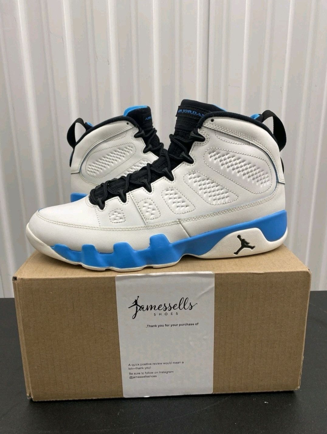 Jordan Brand Nike Air Jordan Retro 9 Powder Blue 2024 Size 11 Men Size US 11 / EU 44 - 1 Thumbnail
