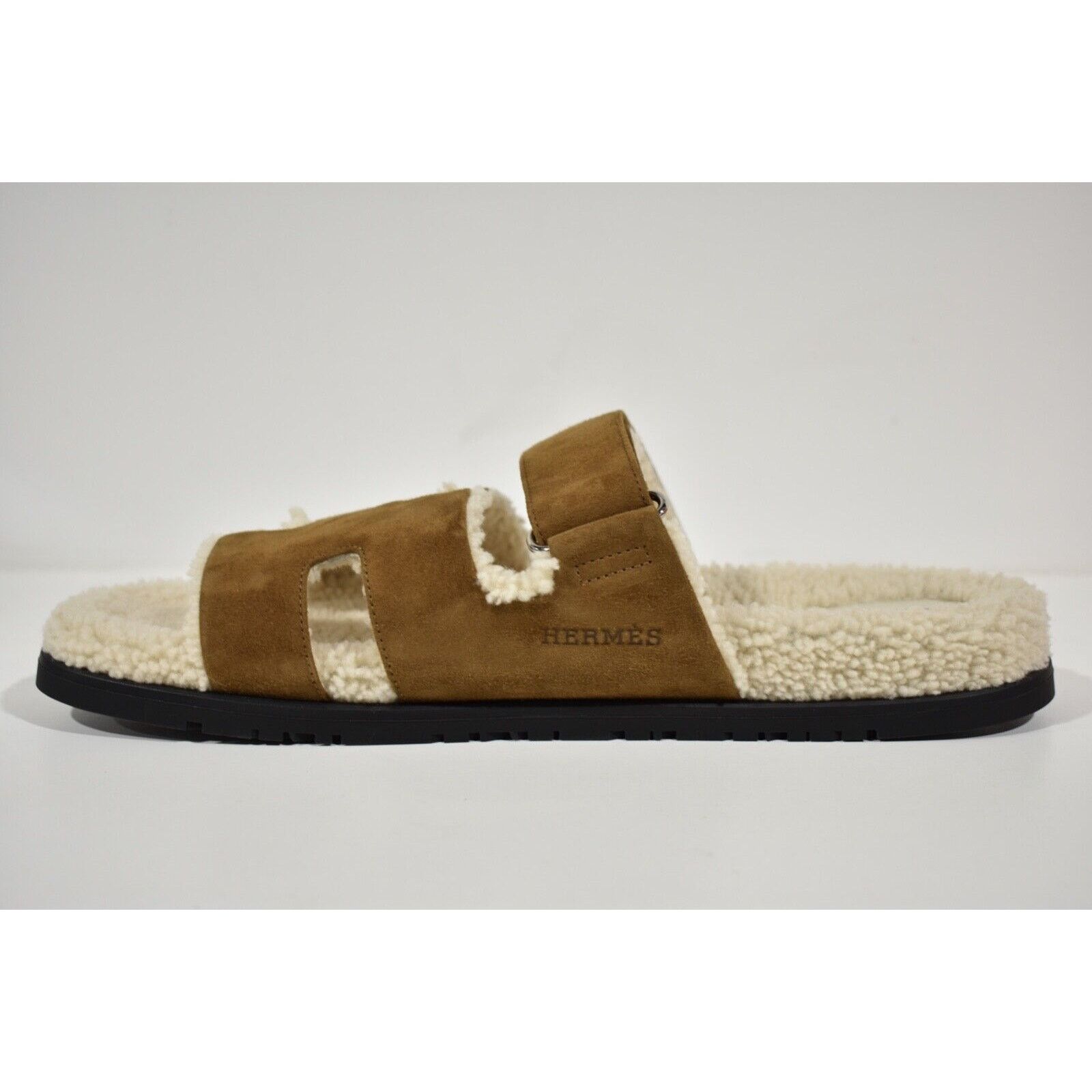 Hermes Hermes Chypre Sandal Mens Suede Fur Slip On Flat 43 10 Size US 10 / EU 43 - 7 Thumbnail
