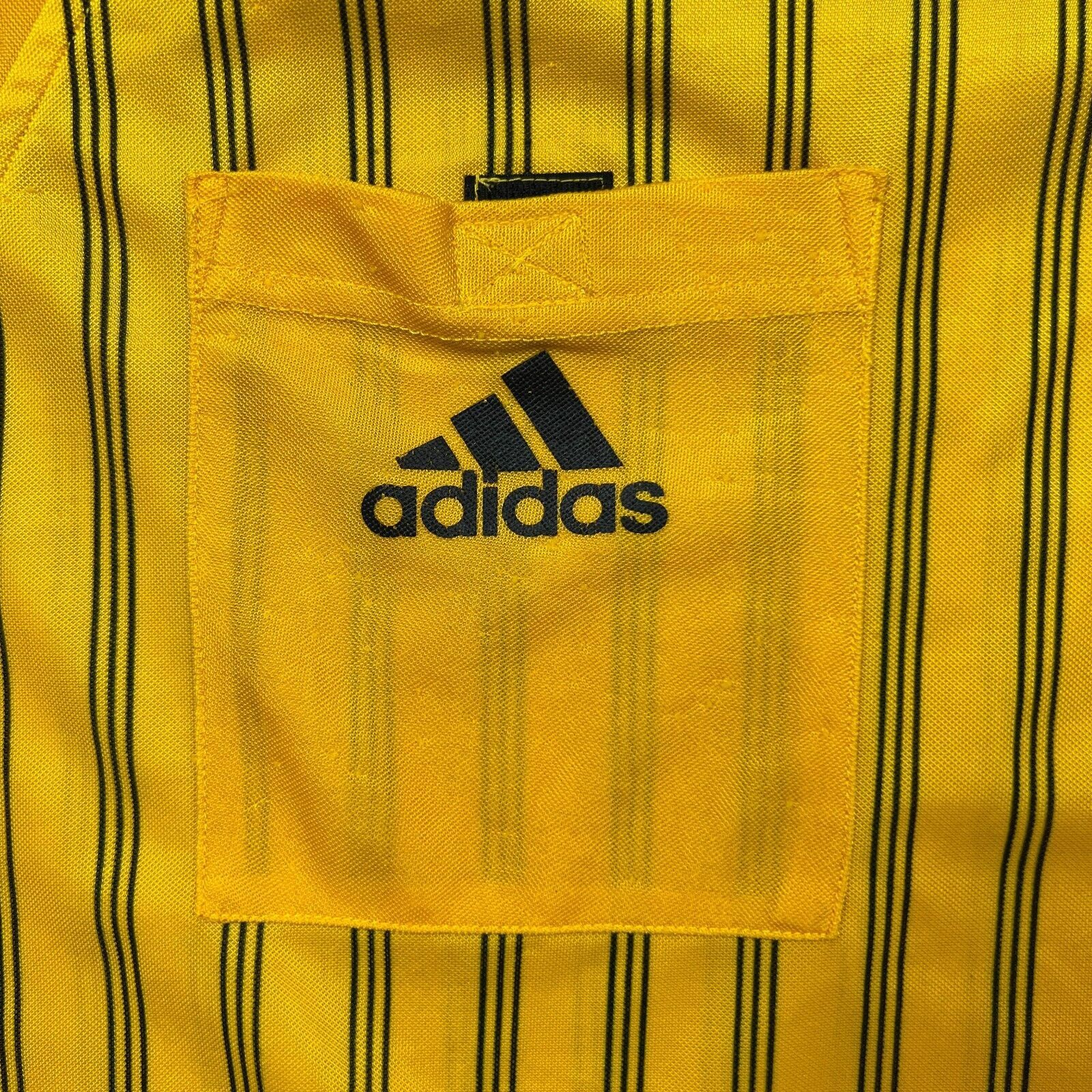 Adidas × Vintage Vintage 90s Adidas Jersey Large Referee Stripe Soccer Shirt Size US L / EU 52-54 / 3 - 3 Thumbnail