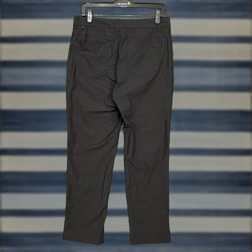 Vintage VRST Pants Mens 32x30 Solid Black Stretch Flat Front Performance Chino Y2K Size US 32 / EU 48 - 1 Thumbnail
