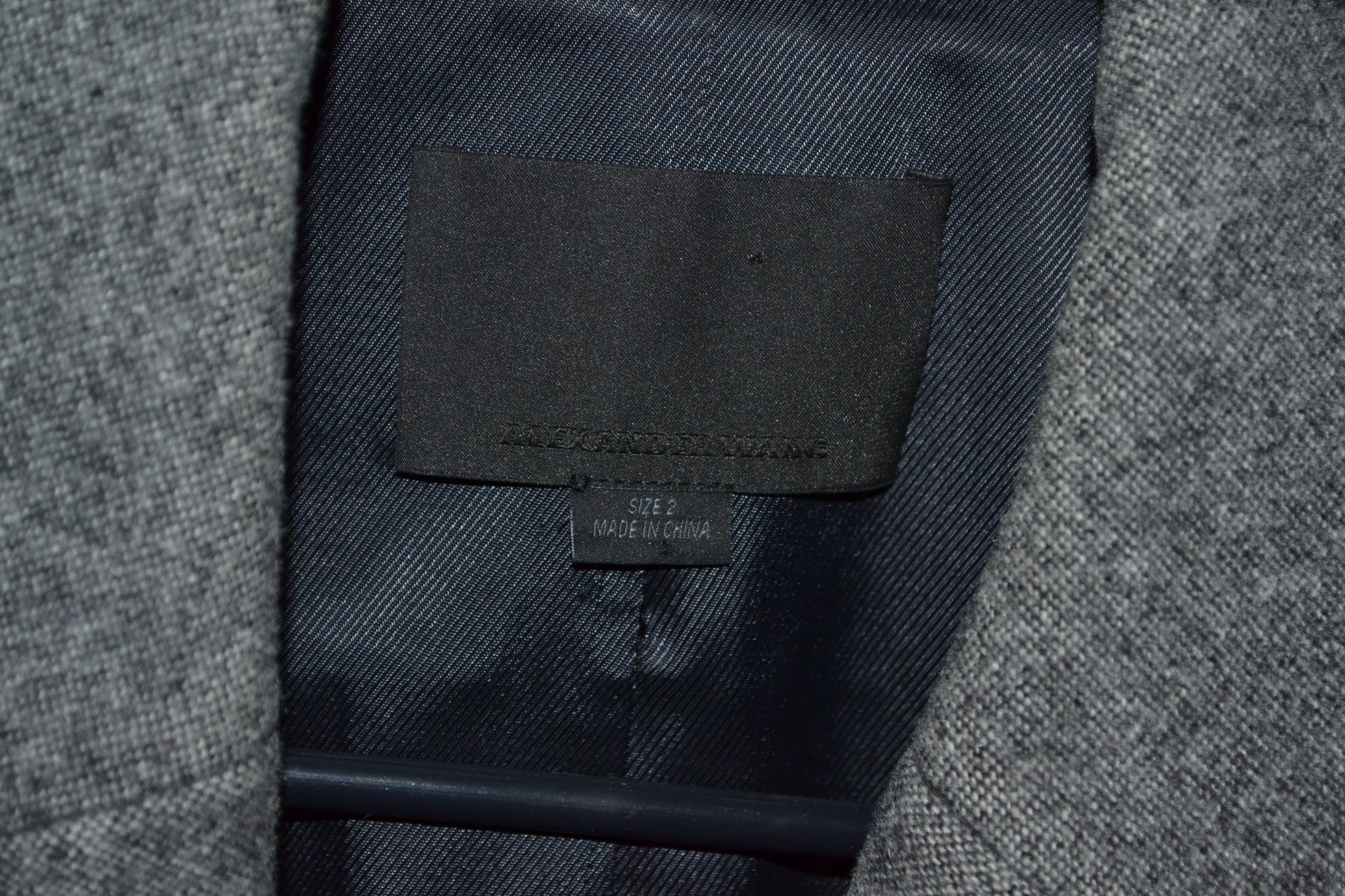 Alexander Wang Alexander Wang 2 size Wool Long Gray Coat Jacket Size XS / US 0-2 / IT 36-38 - 6 Thumbnail