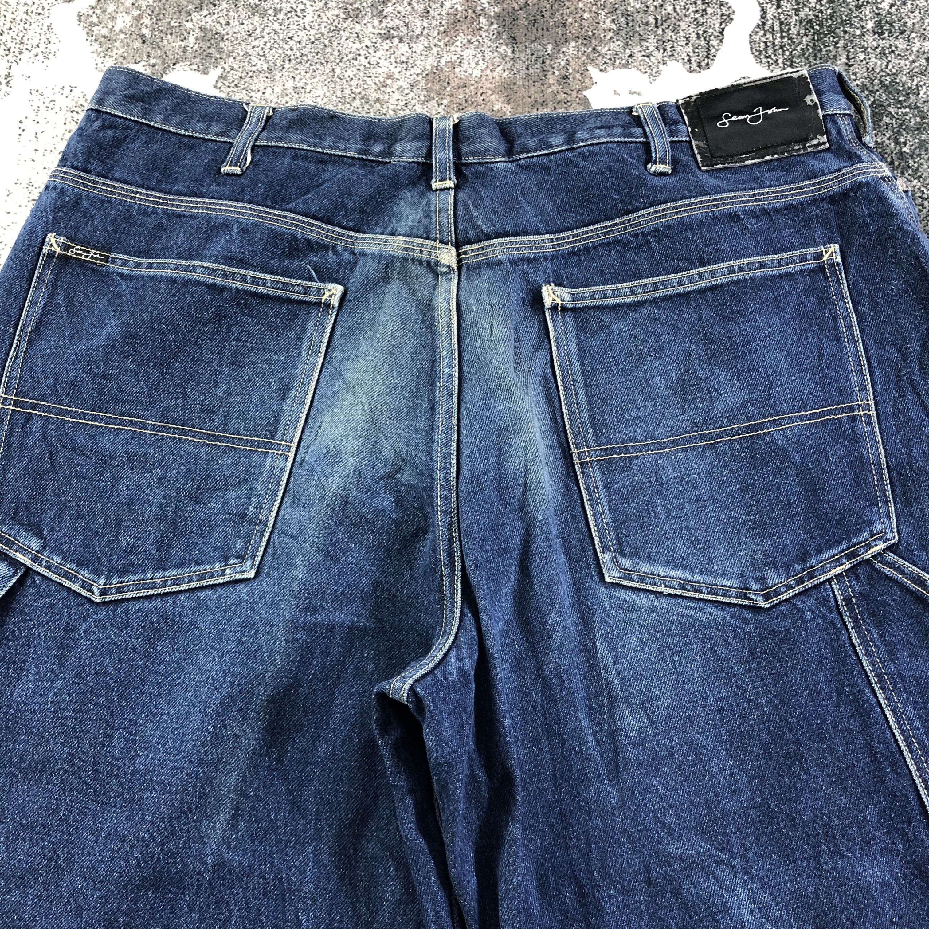 Sean John Vintage Sean John Jorts Pants Double Knee Denim KJ1667 Size US 40 / EU 56 - 4 Thumbnail