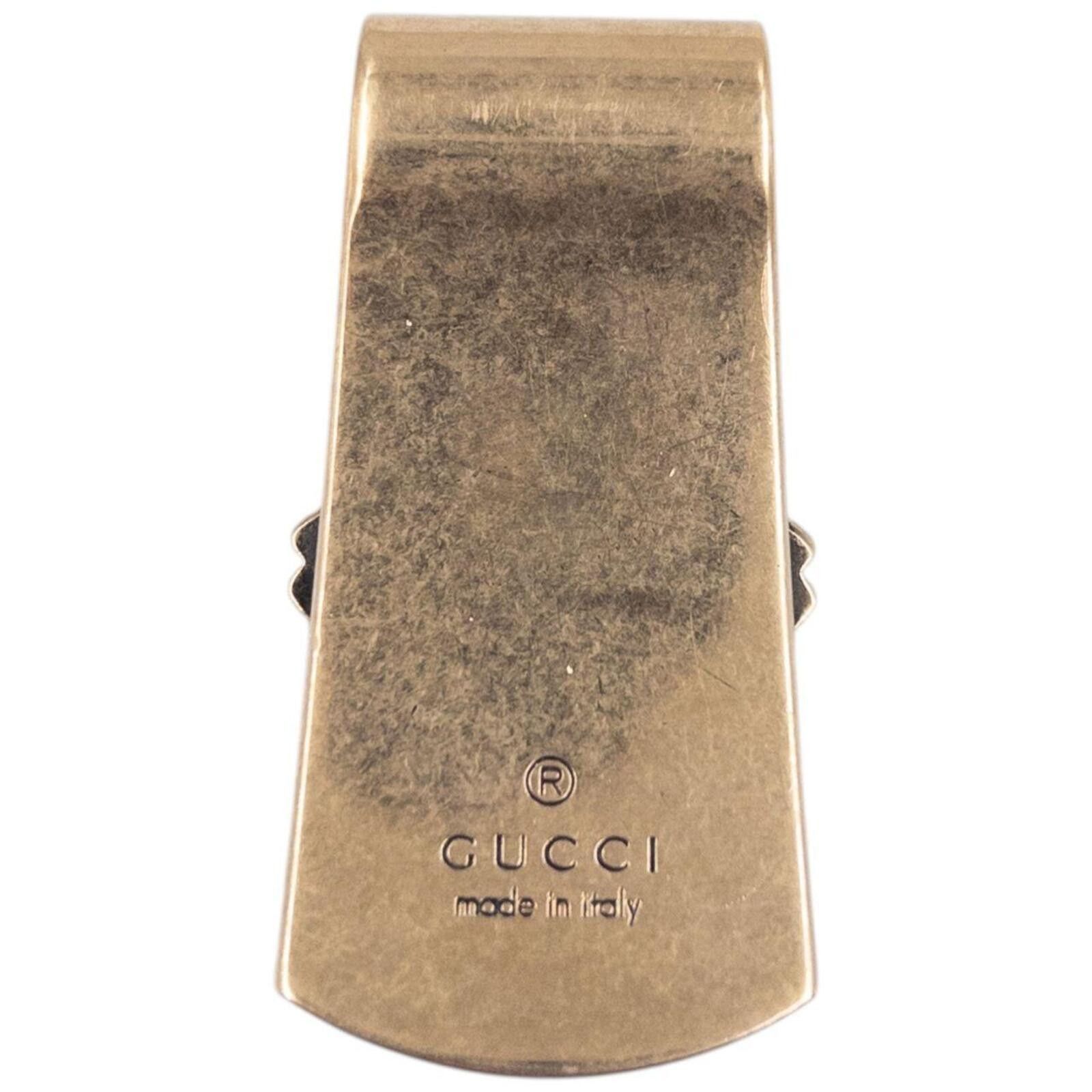 Gucci Vintage 2000s Gucci Gold Embossed Money Clip Size ONE SIZE - 3 Thumbnail