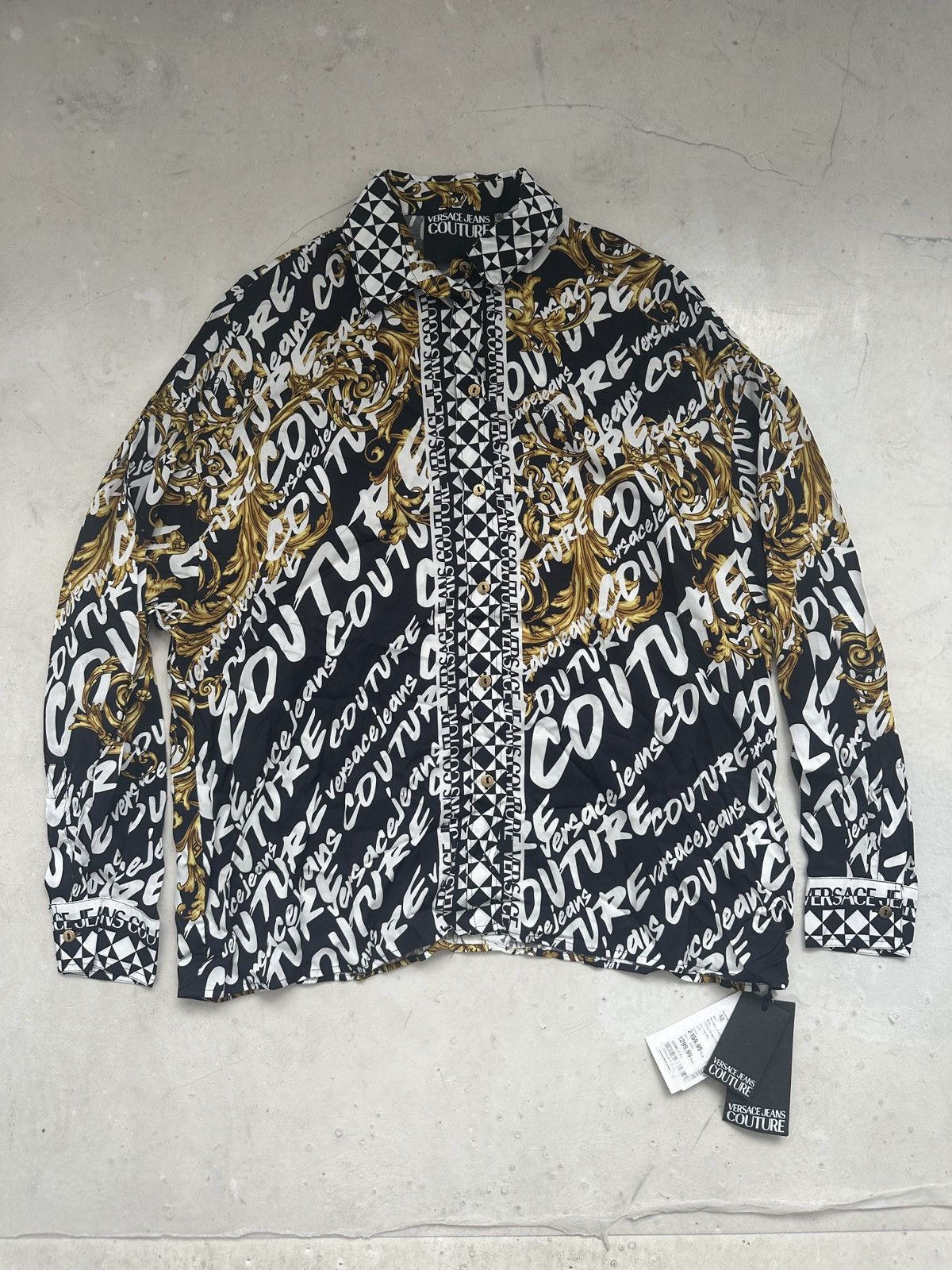 Versace × Versace Jeans Couture Versace Jeans Couture viscose all over print shirt with tags Size M / US 6-8 / IT 42-44 - 1 Thumbnail